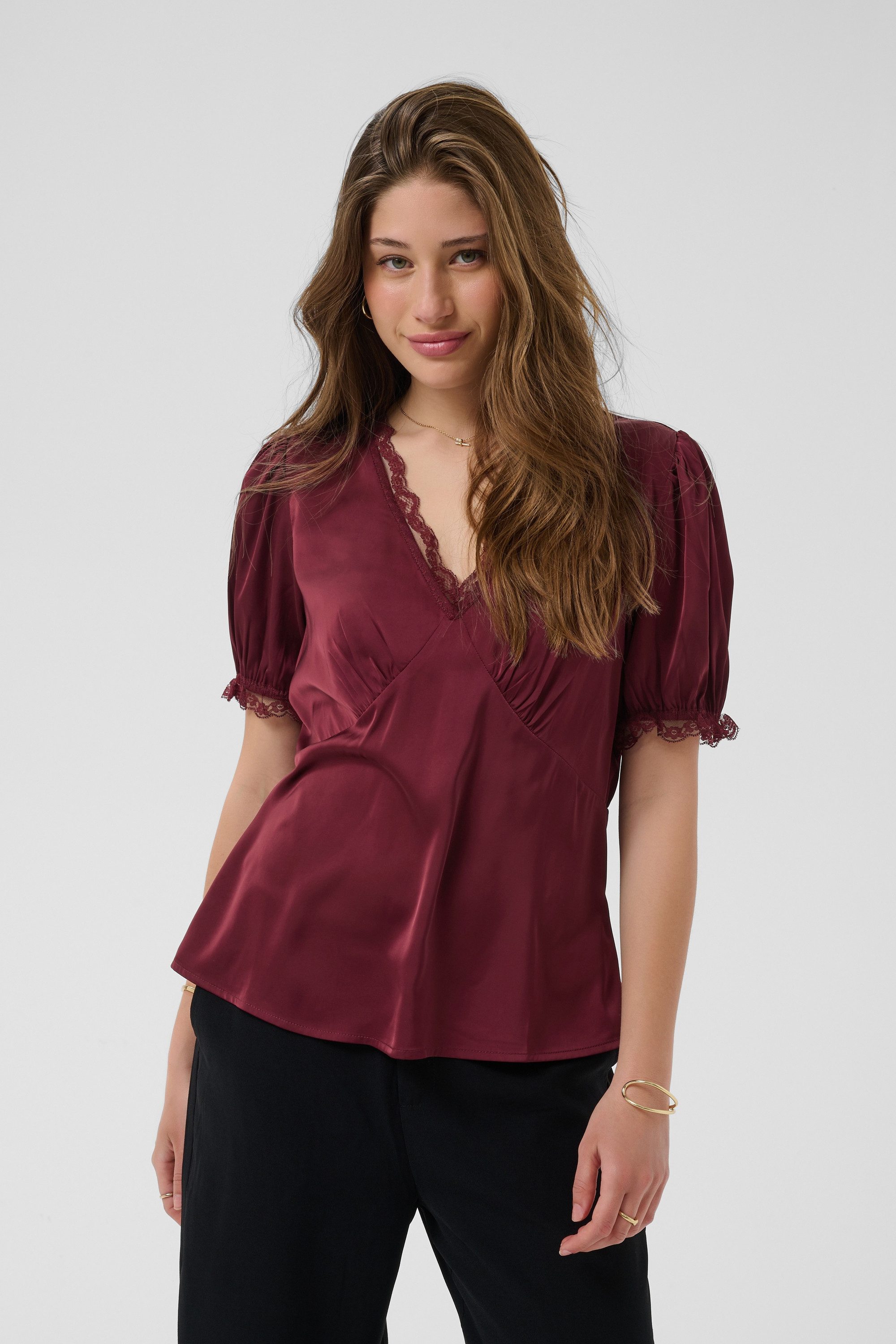 Kurzarmbluse Bluse kurzarm CRAlmina