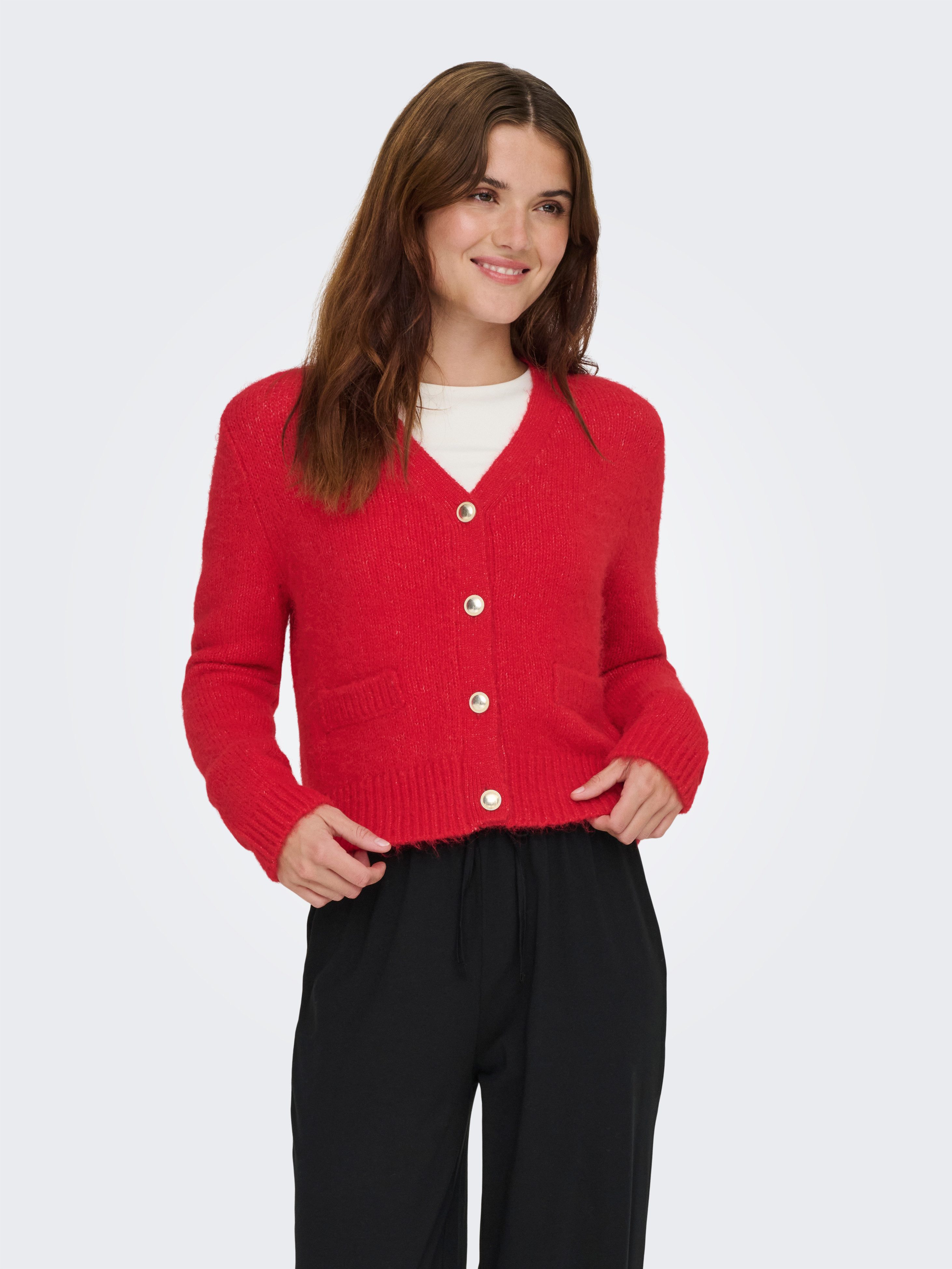 ONLY Strickjacke ONLMAGGIE LIFE LS V-NECK CARDI CC KNT günstig online kaufen