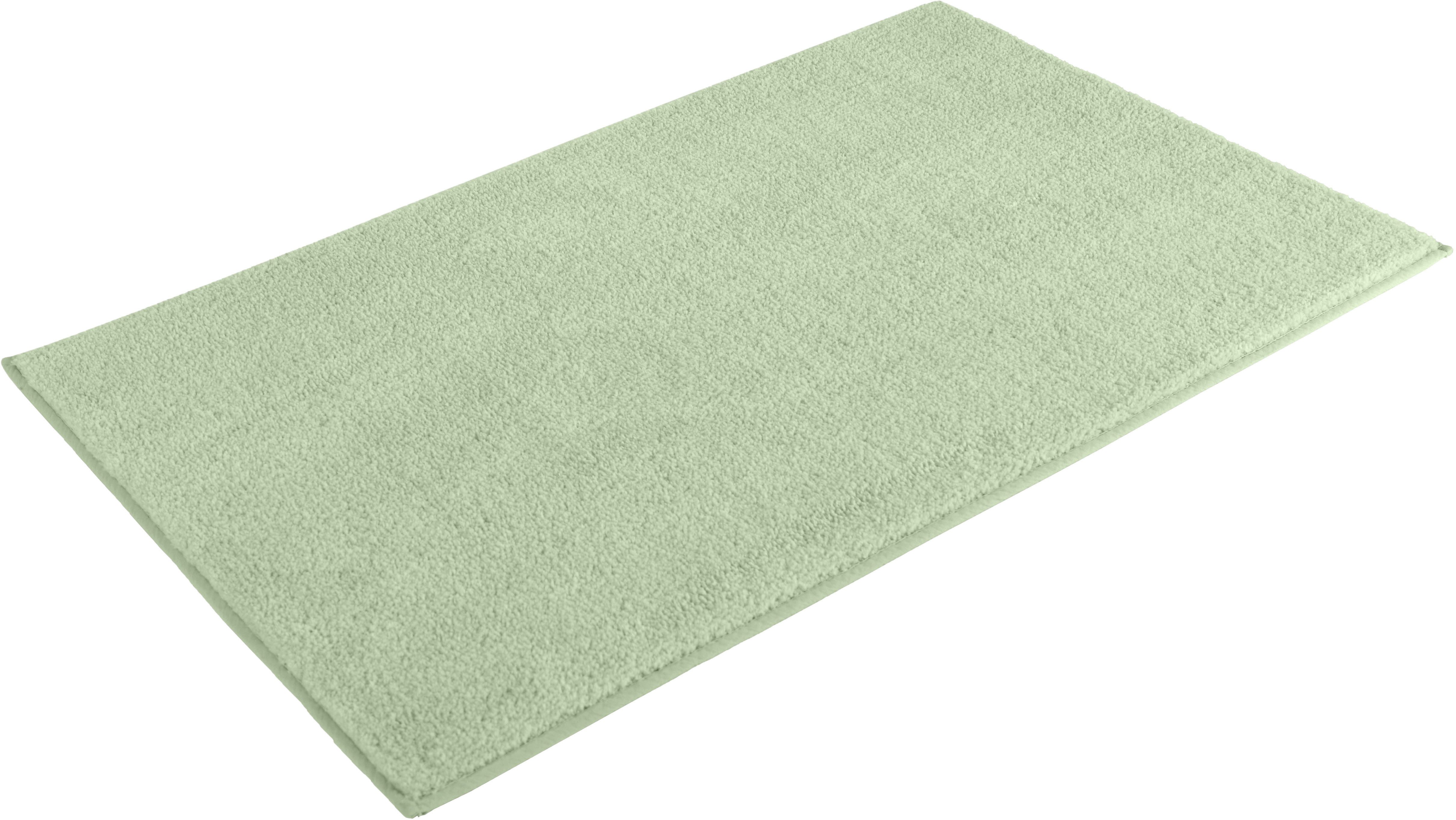 OTTO home Badematte Vanessa, Badvorleger, Badezimmer Teppich, Höhe 10 mm, rutschhemmend beschichtet, schnell trocknend, strapazierfähig, fußbodenheizungsgeeignet, Polyester, rechteckig, Badteppich, weiche Haptik, unifarben