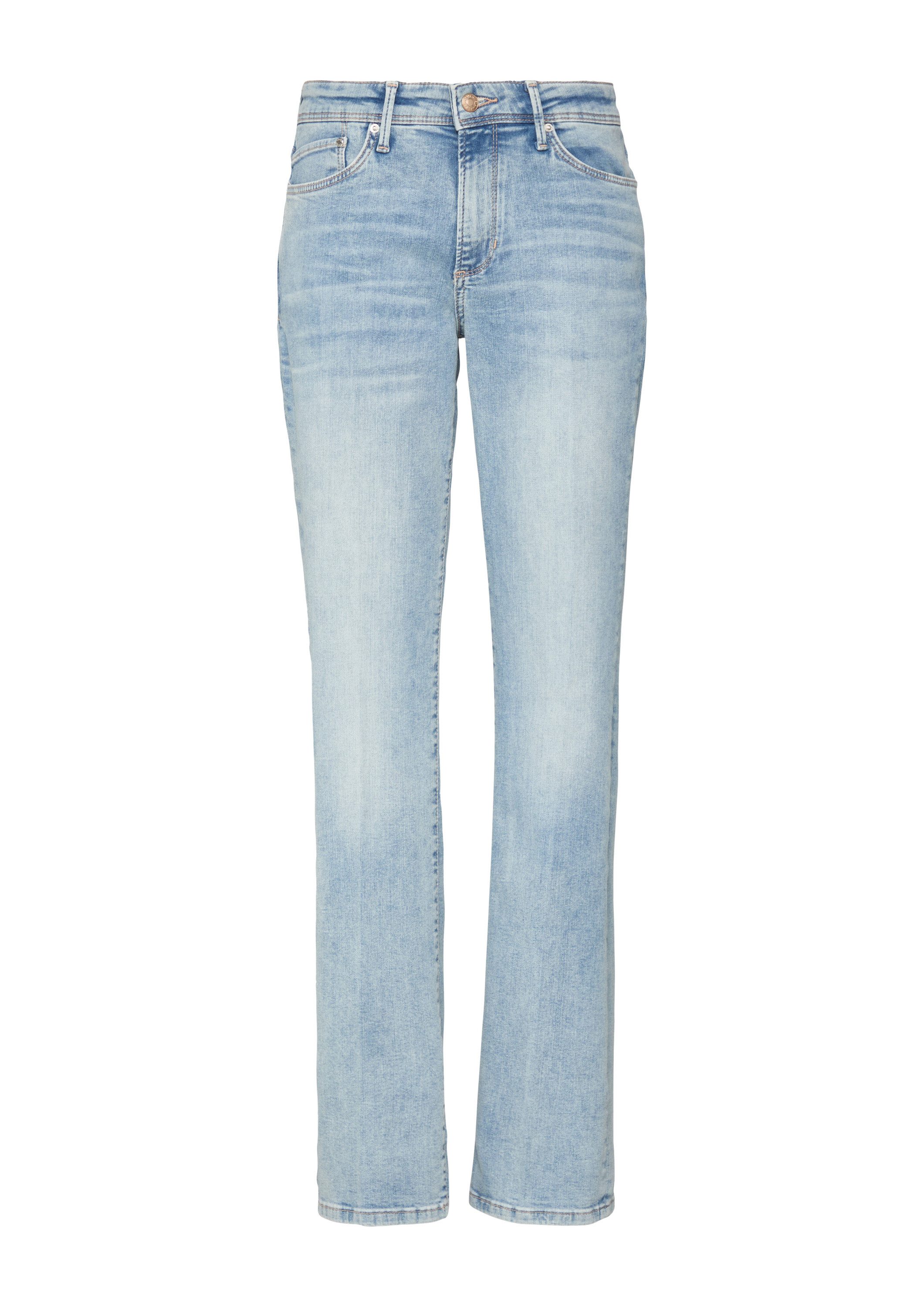 s.Oliver Bootcut-Jeans Jeans-Hose BEVERLY Jeans Beverly / Slim Fit / Mid Rise / Bootcut Leg