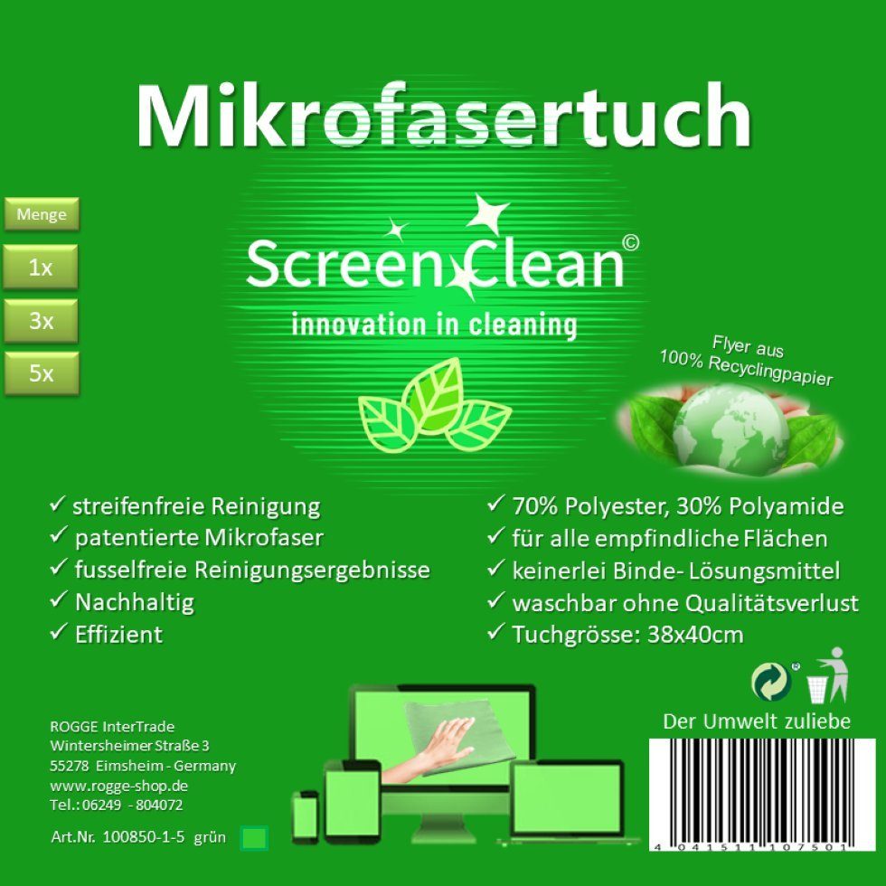 Screen Clean Vileda Professional QuickStar micro Reinigungstücher (5-tlg)