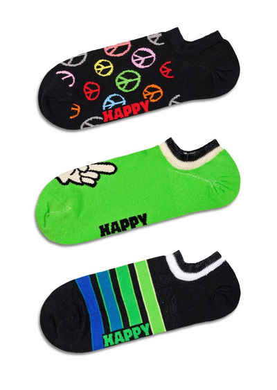 Happy Socks Носки для кроссовок (Set, 3-Paar) mit verspielten Mustern