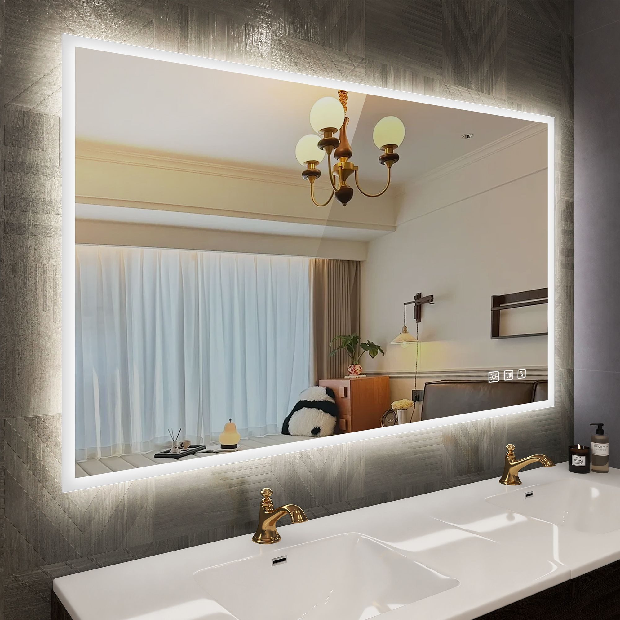 STARLEAD Badspiegel HD Hartglas mit-LED, Bluetooth, günstig online kaufen