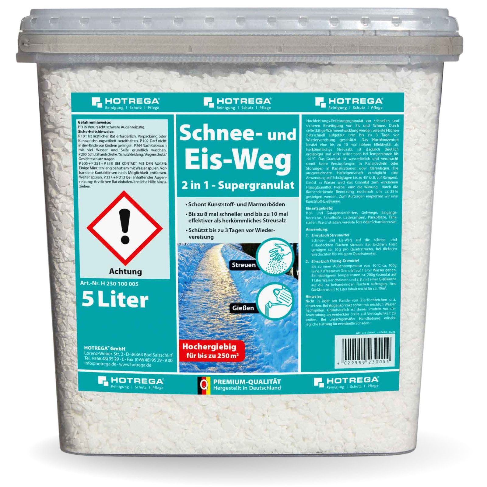 HOTREGA® Sand Auftaugranulat Schnee und Eis Weg 2in1 Streusalz Ersatz Taumi günstig online kaufen