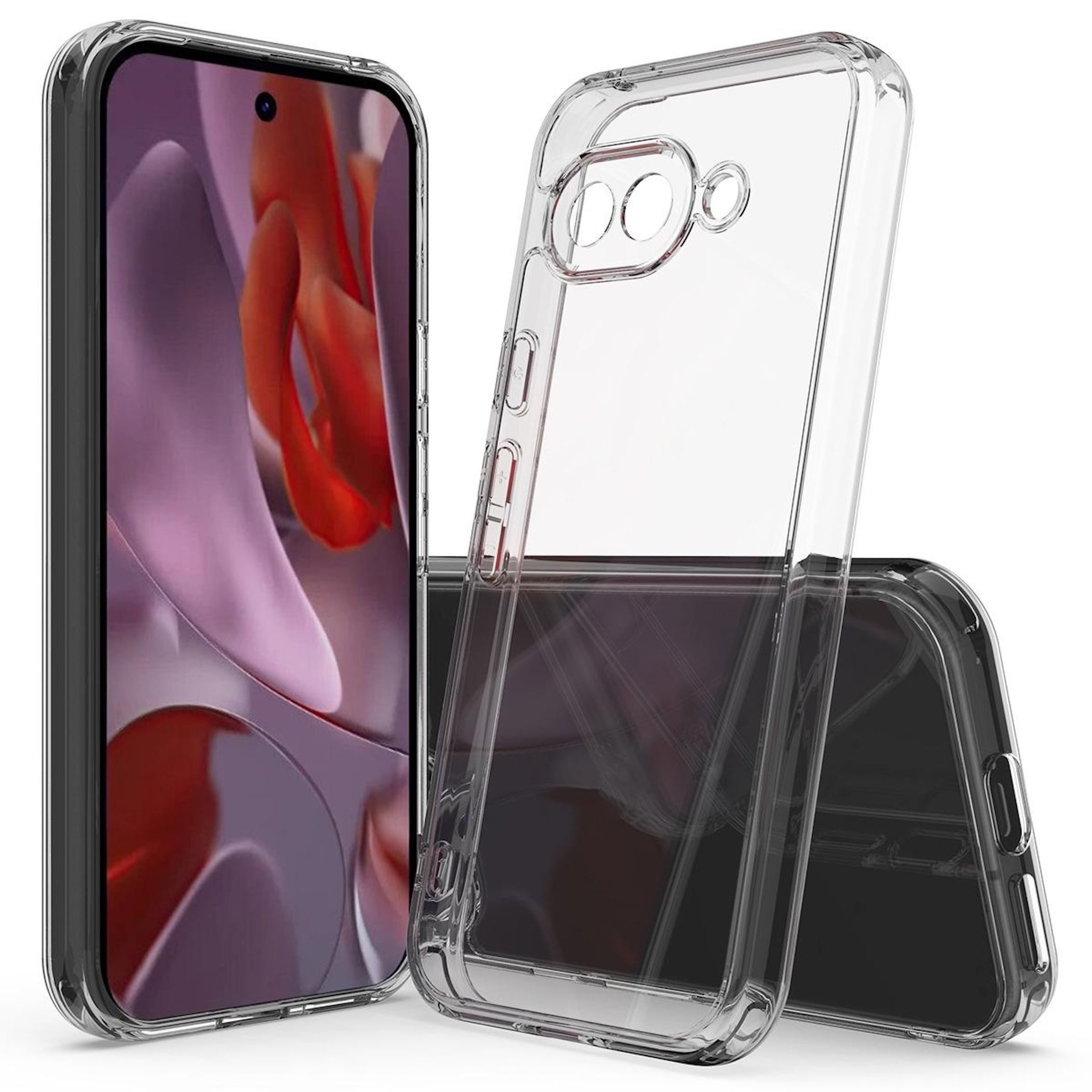 Wigento Handyhülle Für Google Pixel 10a Acryl Hybrid TPU Hülle Kratzschutz Transparent, Kratzschutz