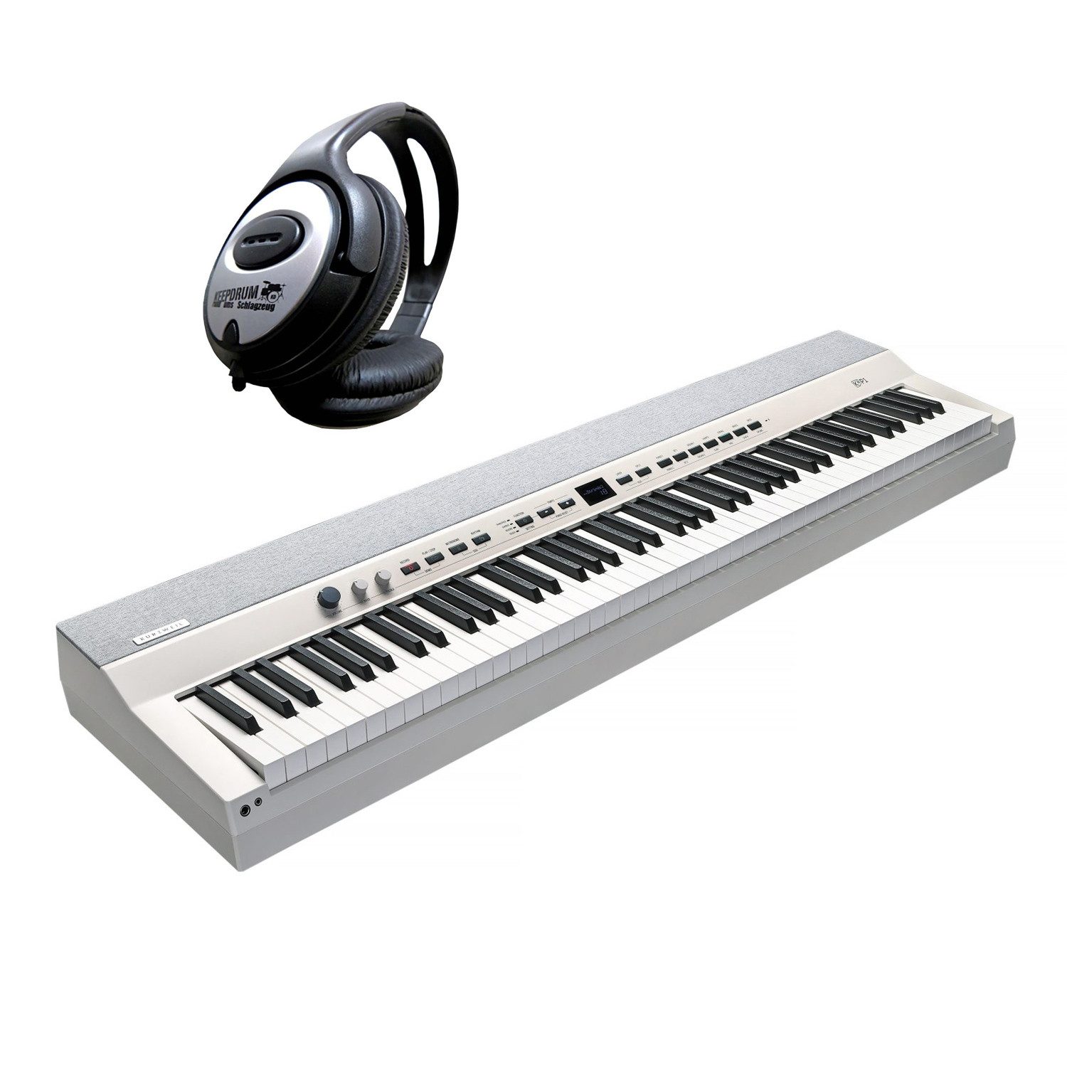 Stage-Piano Kurzweil Stage Piano KAP1-WH 88 Tasten mit Kopfhörer