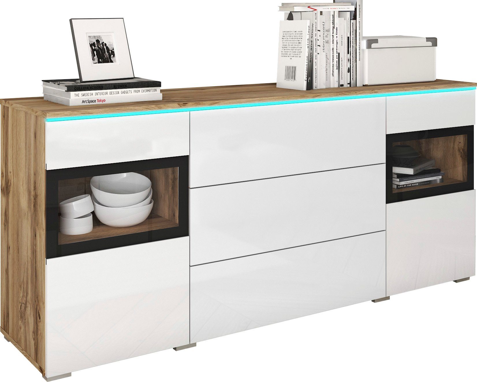 INOSIGN Sideboard VERA, Moderne grifflose Kommode,verstellbare günstig online kaufen