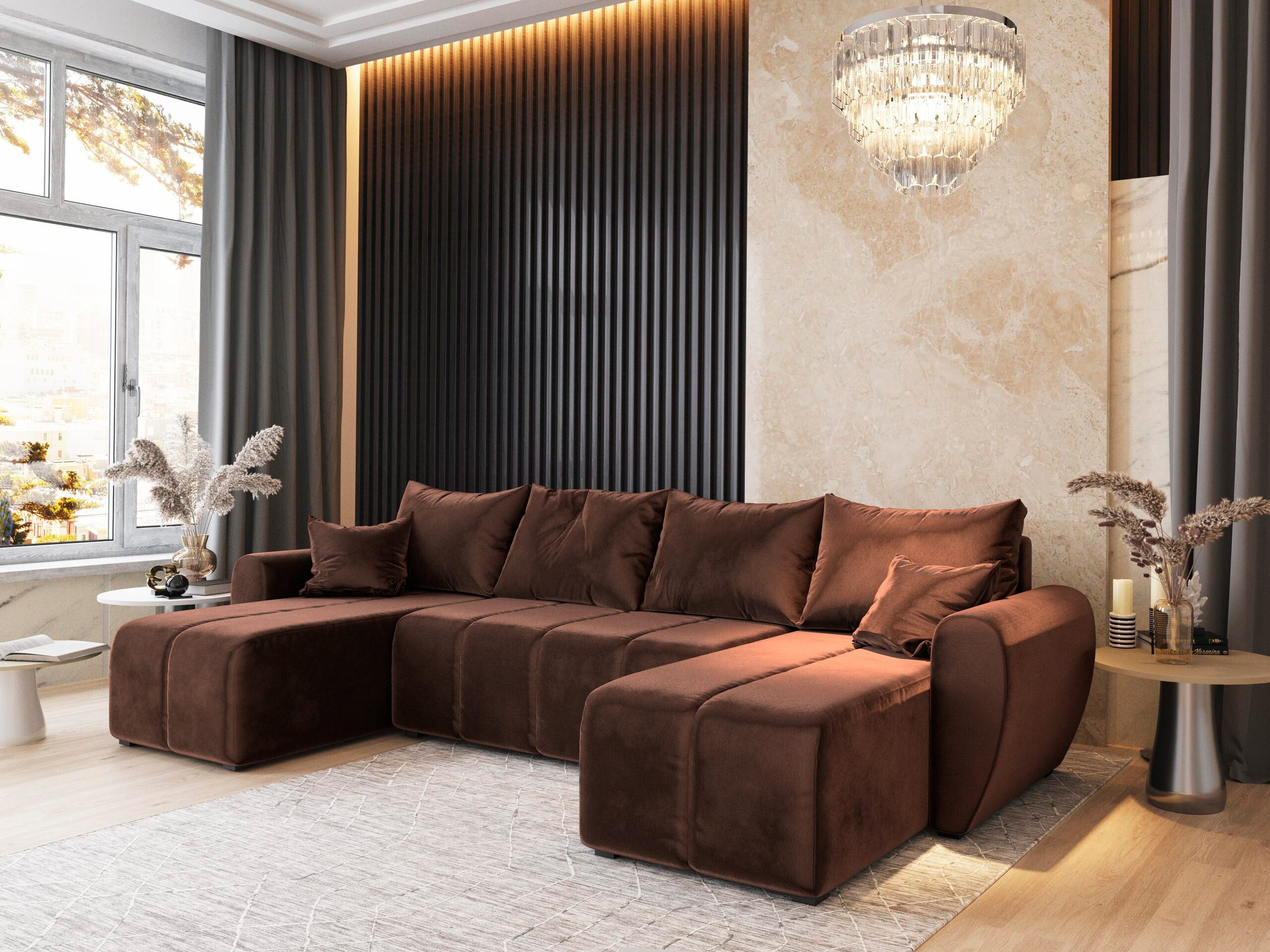 Masseno Ecksofa MADISON mit Schlaffunktion U-Form, günstig online kaufen