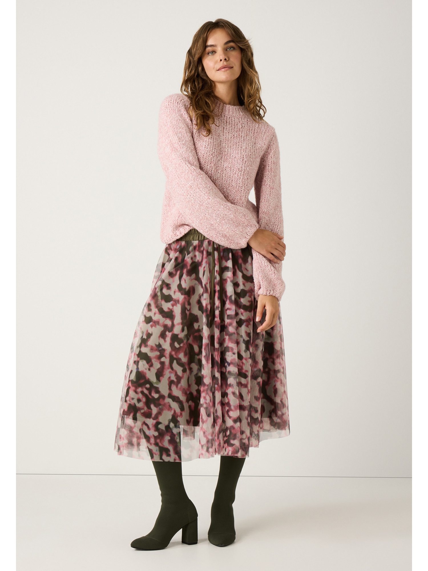 MORE&MORE Rundhalspullover Grobstrickpullover günstig online kaufen