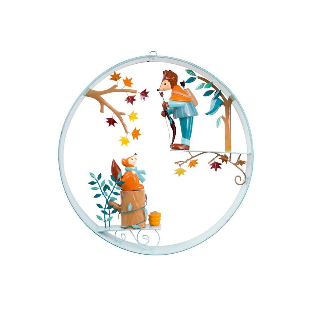 suebidou Mobile Dekorative Aufhängung Reifen mit süßer Szenerie 'Forest Friends', jedes Mobile ist ein Unikat