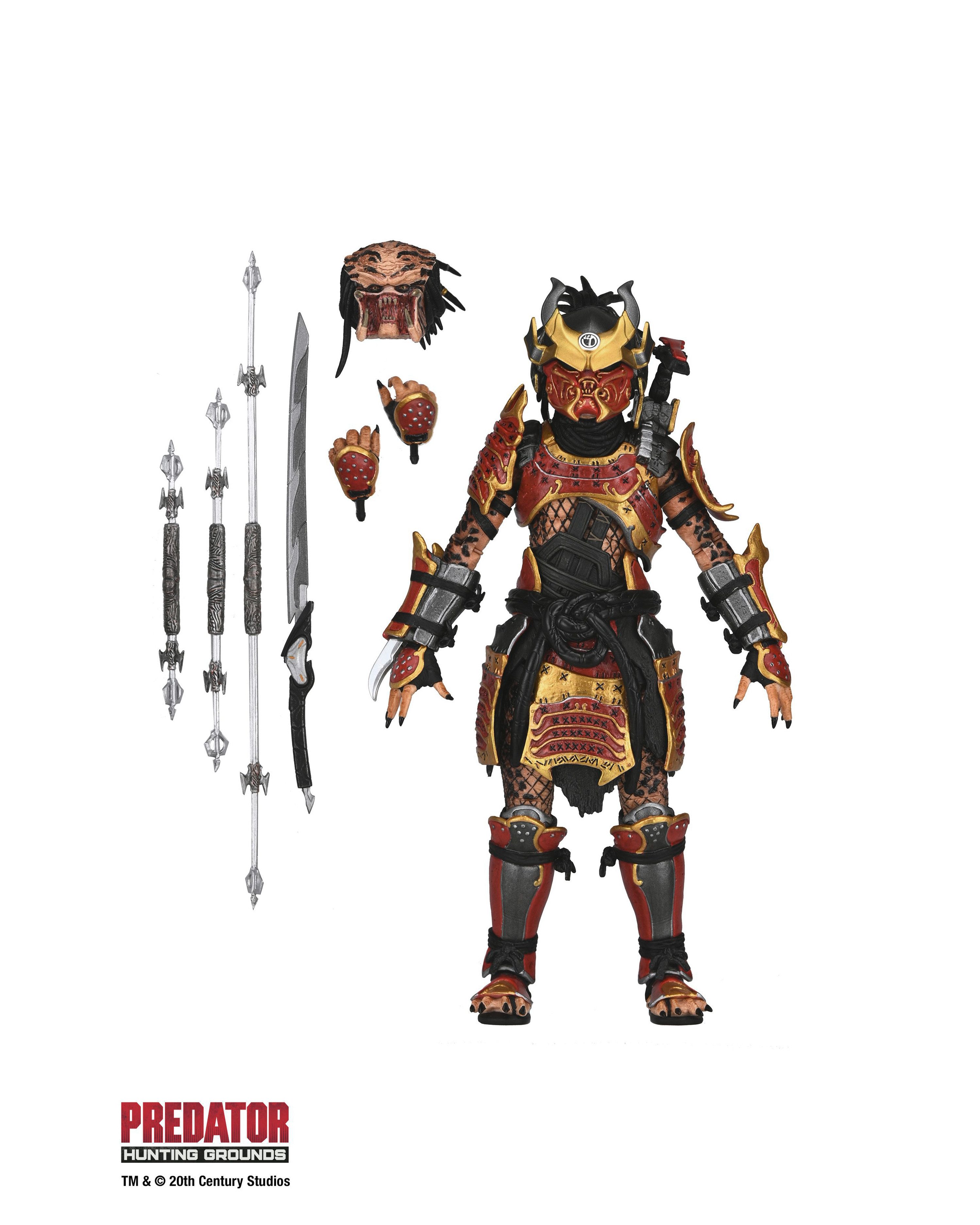 NECA Actionfigur Predator Hunting Grounds 7 Ultimate Samurai Predator