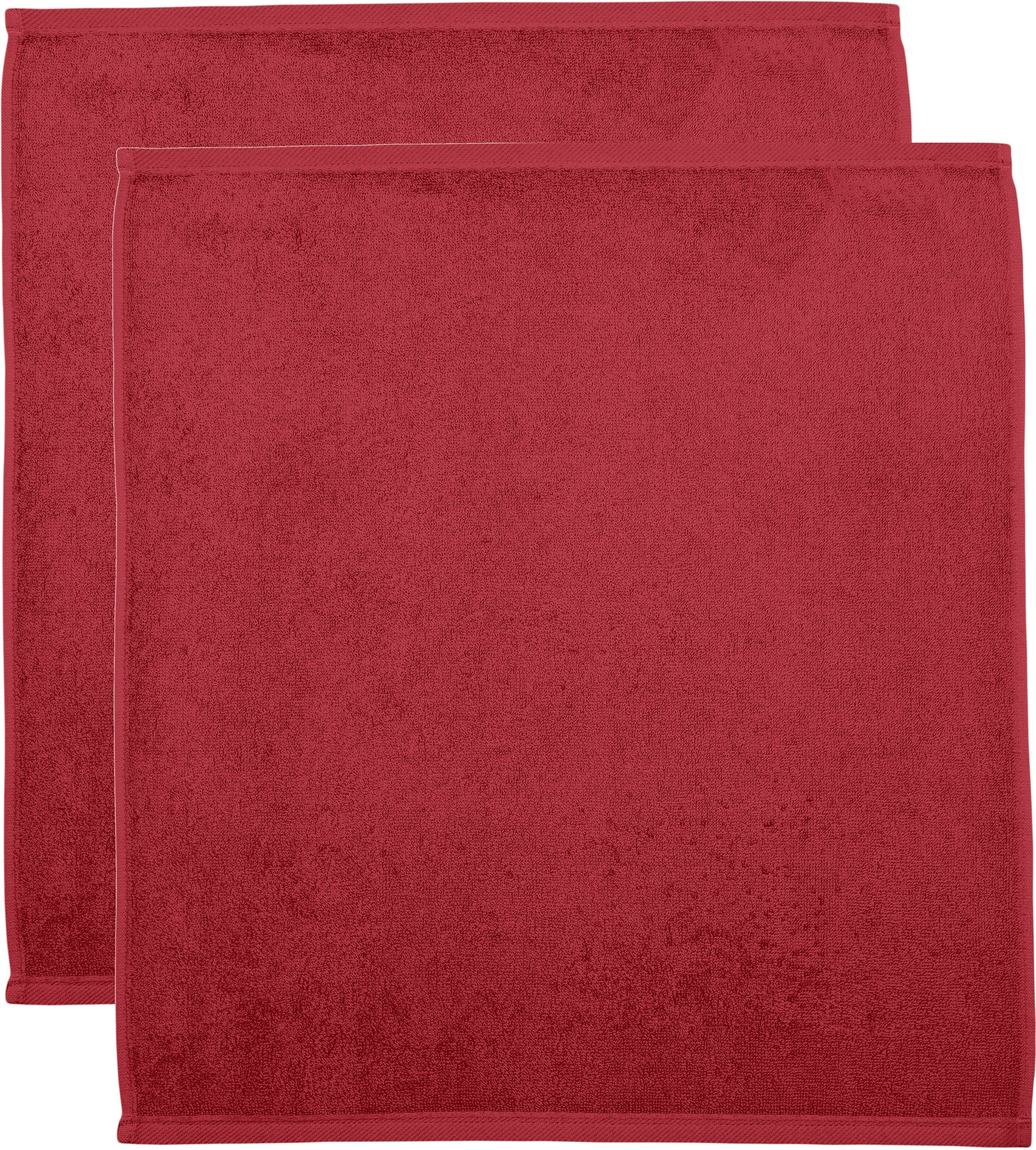 Baumwolle, einsetzbarer cm, (Set, 2-tlg), ROSS unifarben vielseitig aus Küchenhelfer Geschirrtuch Küchen-Frottiertuch, 50x50 100%