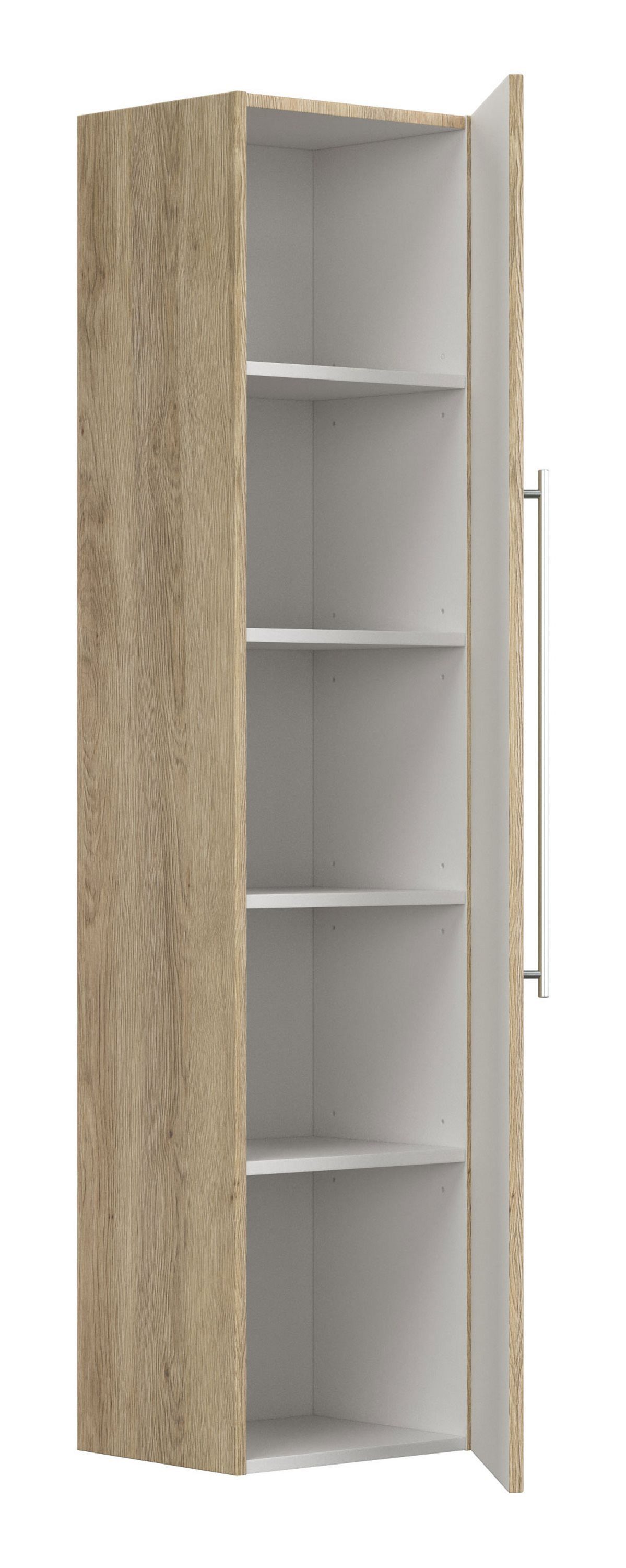 Posseik Hochschrank Badezimmer Hochschrank "Homeline" 150 cm Eiche Hell