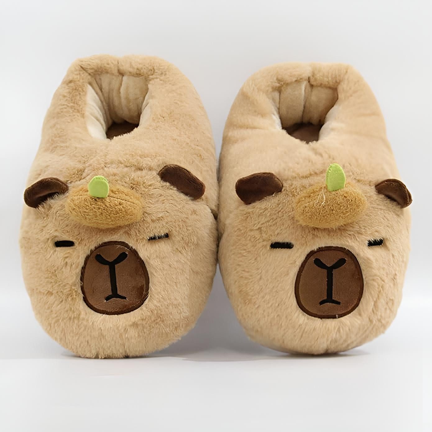 Corimori super weiche Capybara Slipper Plüsch Hausschuhe (Packung, Geschenk) Kuschelige Tierpantoffeln, Lustige Slipper EU Größe 33-40