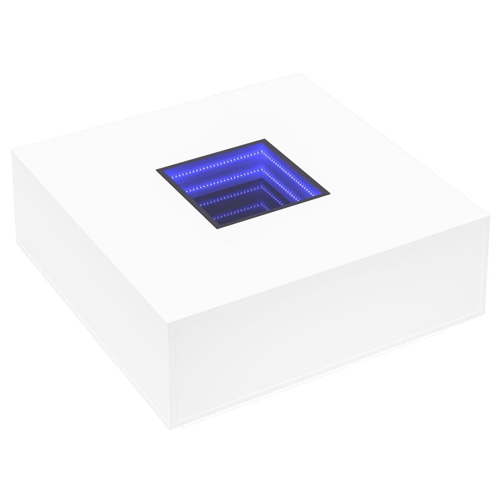 vidaXL Couchtisch Couchtisch mit Infinity-LED Weiß günstig online kaufen