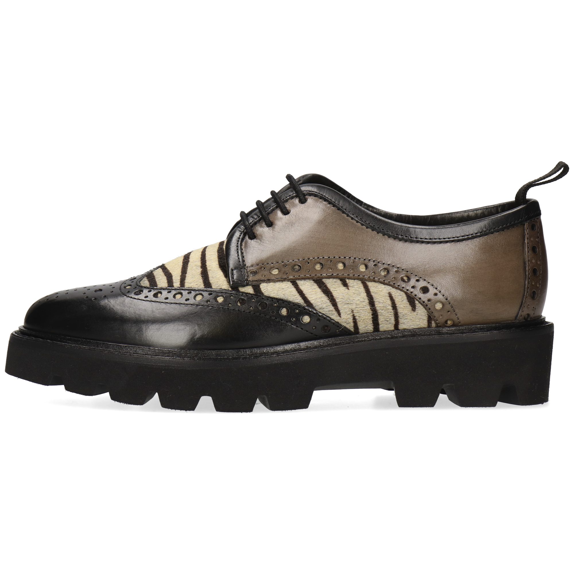 Melvin & Hamilton Selina 84 Leder-Derby Schuhe für Damen Schnürschuh Plateausohlen, Echtes Leder, Vegetabile Gerbung