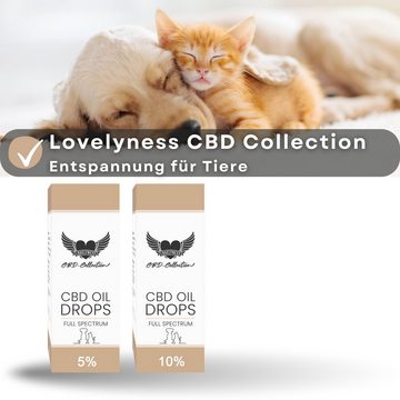 Lovelyness Mundwasser, Lovelyness - CBD Öl Tiere - für Hunde und Katzen - Cannabis Aroma Öl, (5-tlg) bei Nervösität