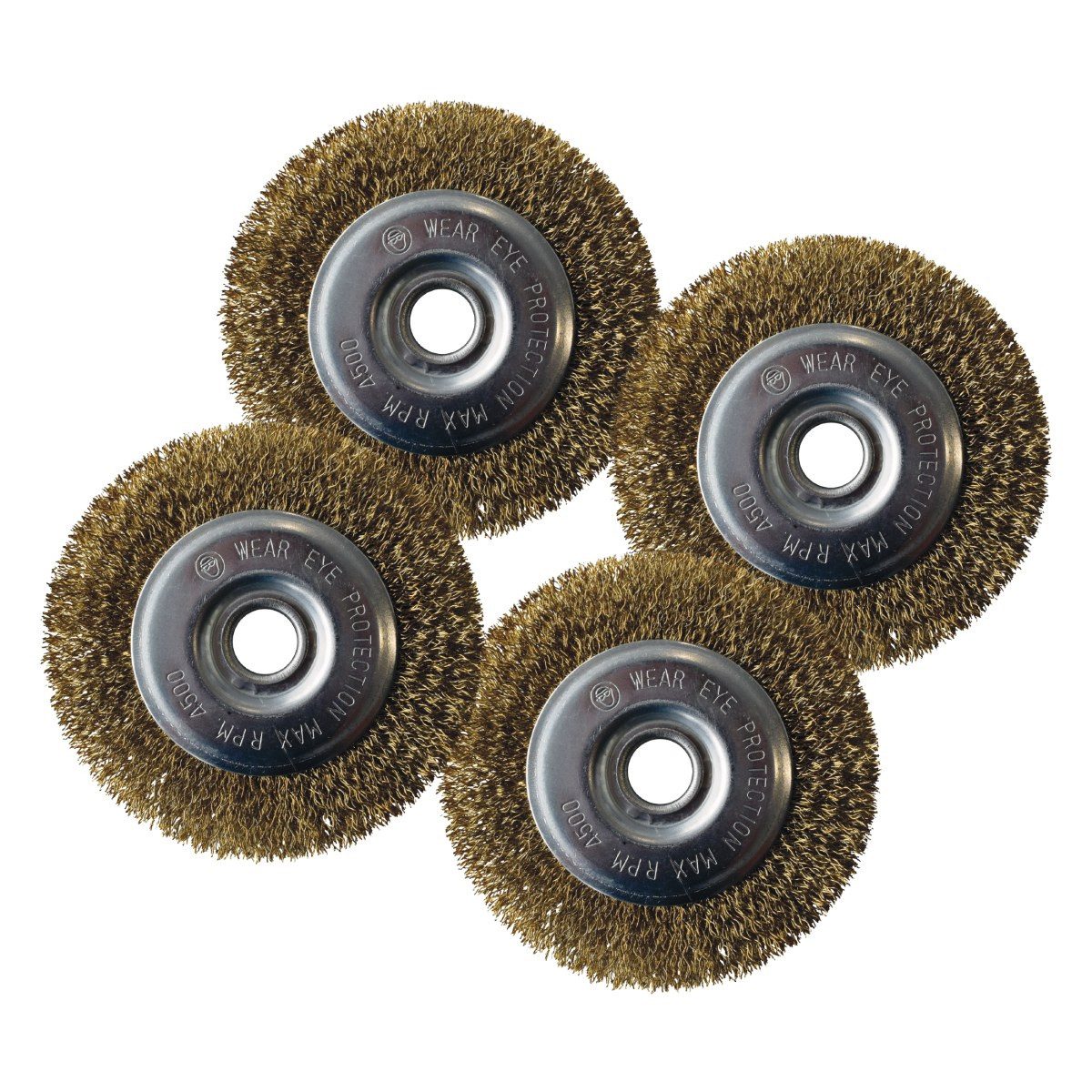 Gloria Elektro-Fugenbürste Stahldraht-Fugenbürste 4er Set - Zubehör für MultiBrush und WeedBrush