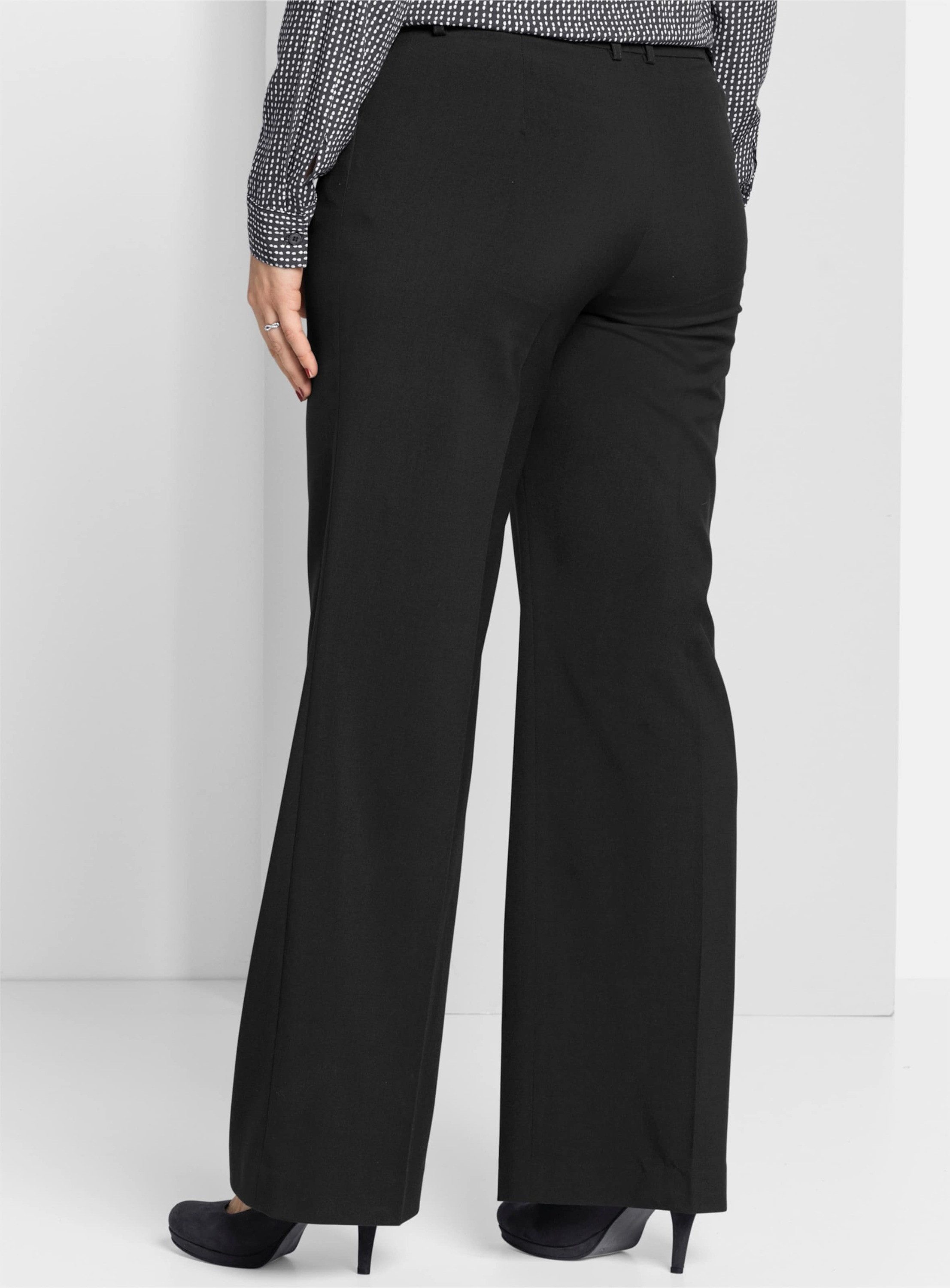 Sheego Jerseyhose Stretch-Hose mit Bügelfalte