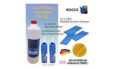 Rogge ROGGE Nachfüll Set - 1. Liter Screen Cleaner + GRATIS 2 Flaschen Pflegeset (5-tlg)