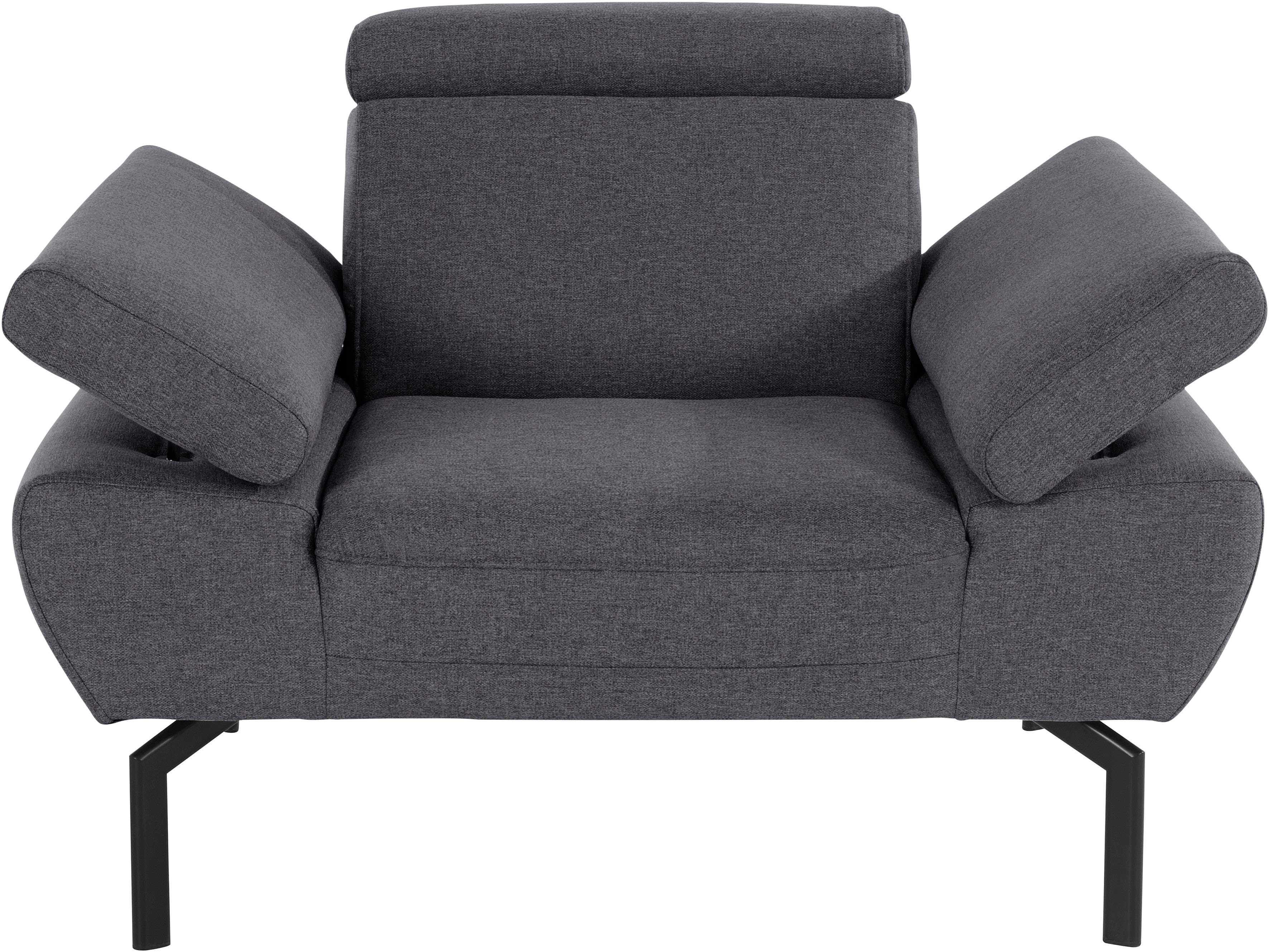 Places of Style Sessel Luxus-Microfaser Rückenverstellung, in Trapino Luxus, Lederoptik wahlweise mit