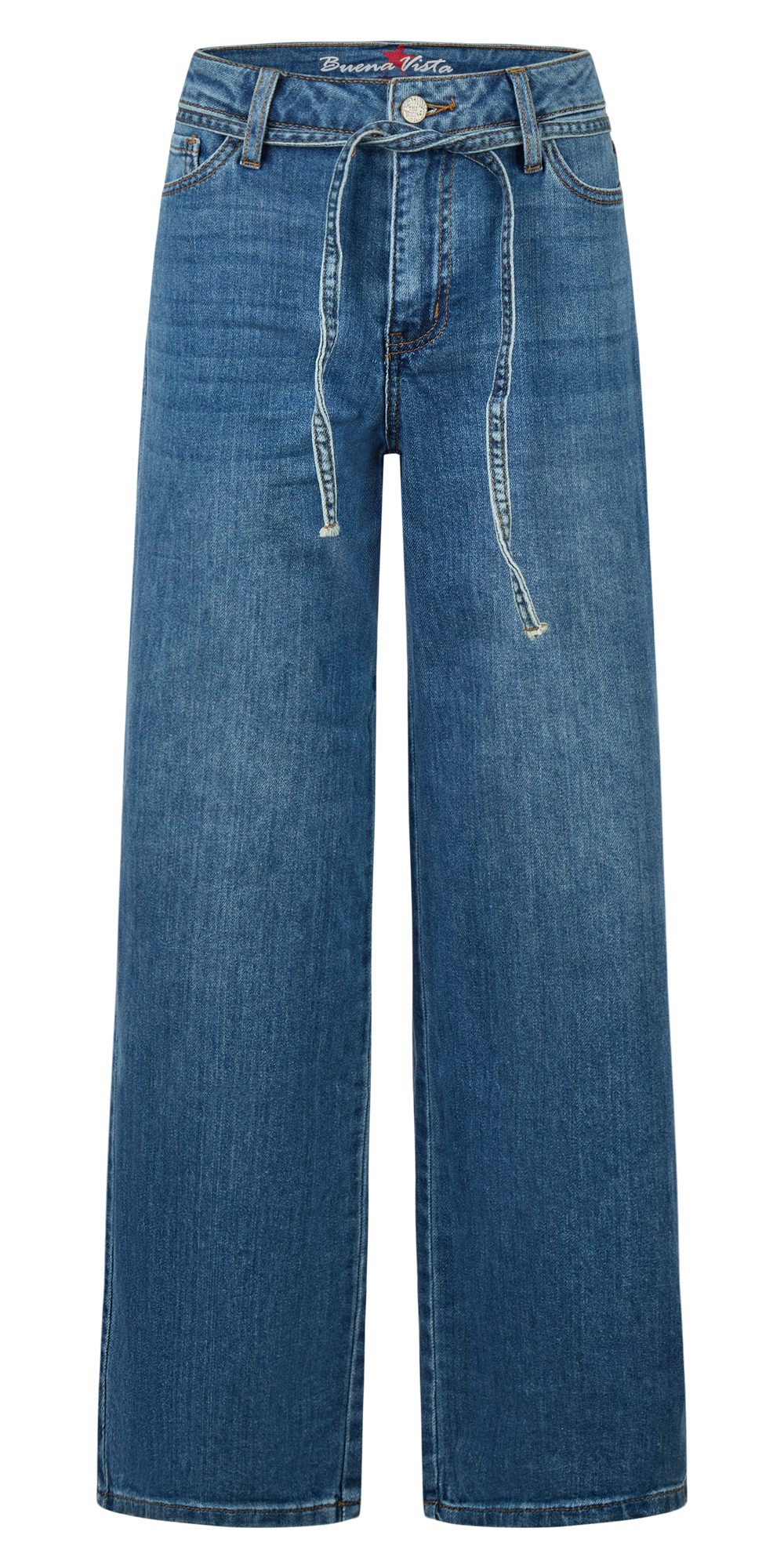 Buena Vista Weite Jeans Wide Leg-L stretch denim - Jeans Damne - mit Bindeg günstig online kaufen