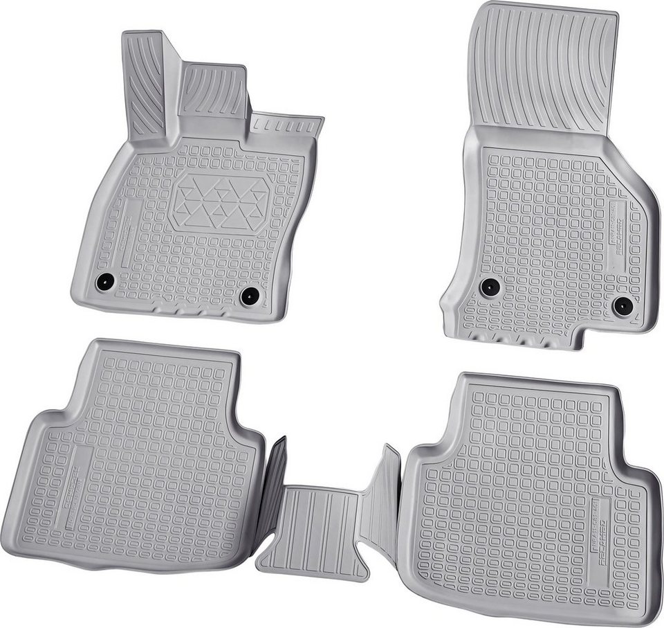 RECAMBO Passform-Fußmatten CustomComforts (4 St), für VW Golf, Sportsvan ab  2014, perfekte Passform