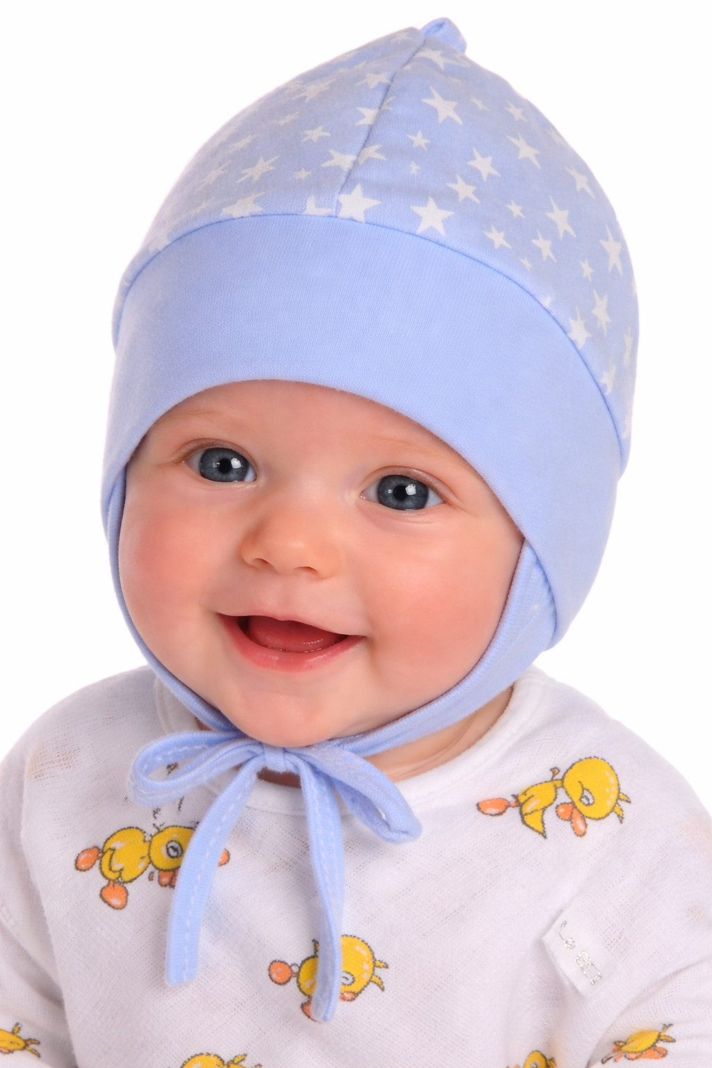 La Bortini Erstlingsmütze Mütze für Neugeborene Babymütze Baby Haube Übergangsmütze aus reiner Baumwolle, 32 33 34 35 36 37 38 39 40 41 42 43 44