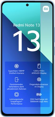 Xiaomi Redmi Note 13 8+128 GB Smartphone (16,94 cm/6,67 Zoll, 128 GB Speicherplatz, 108 MP Kamera)