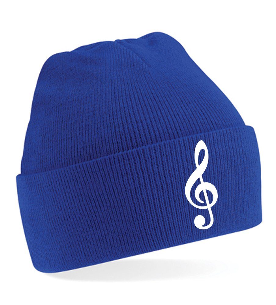 Beanie Unisex Erwachsenen Mütze Musik Notenschlüßel