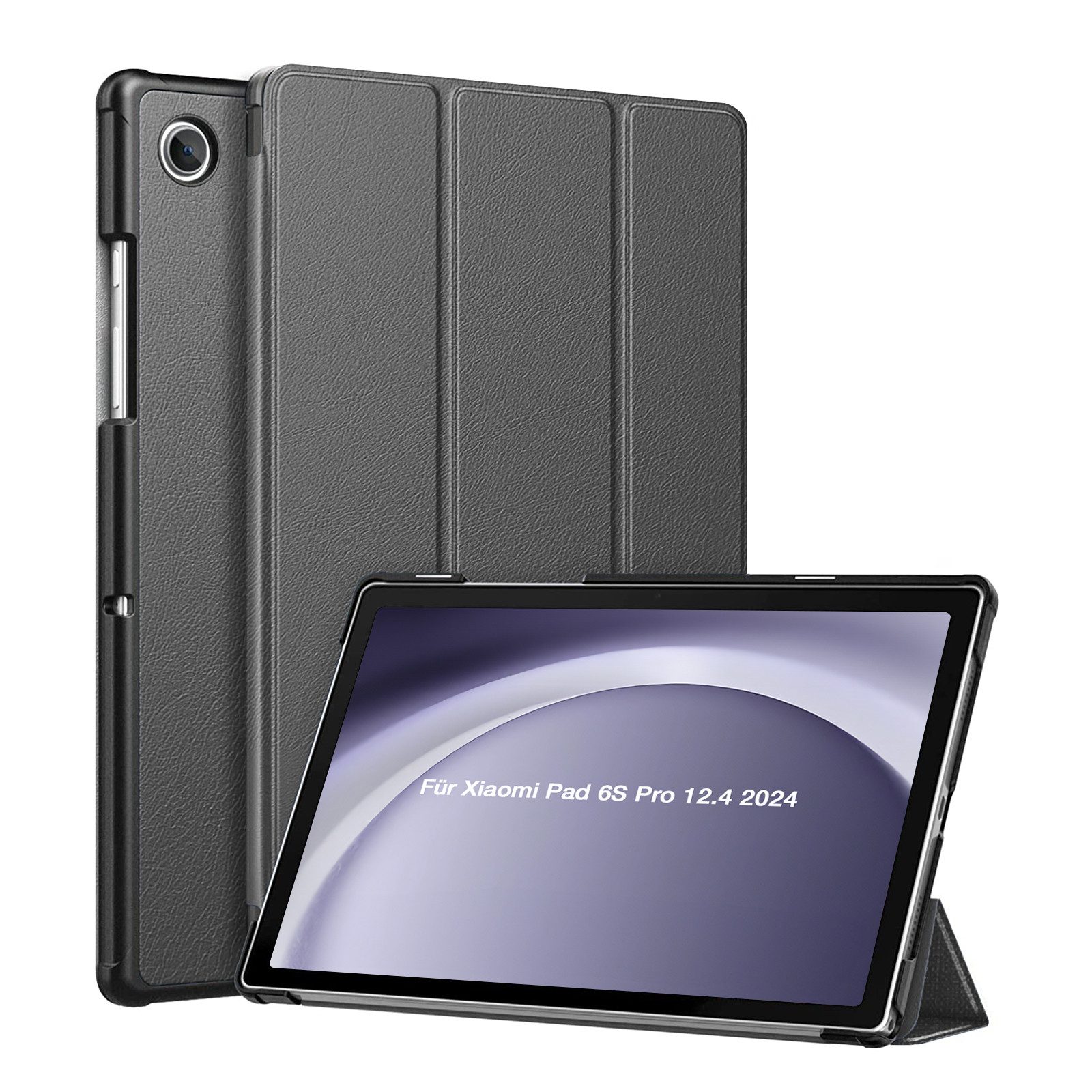 Tec-Expert Tablet-Hülle Tablet Cover Hülle für Xiaomi Pad 6S Pro 12,4 Zoll 2024 12.4 Zoll, 12.4, Schutzhülle Klapphülle Tasche Case