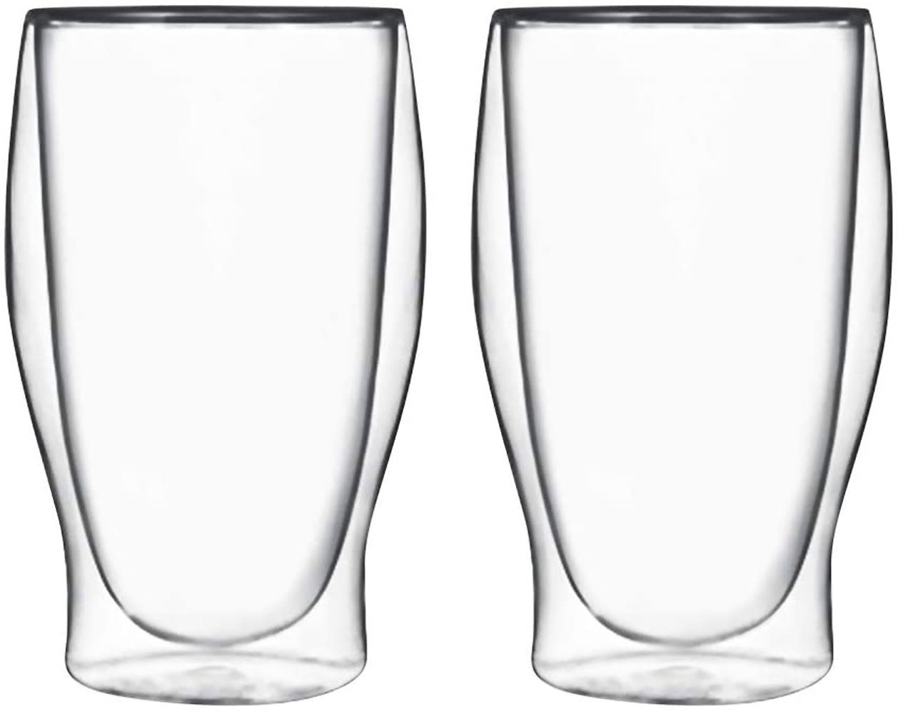 Pasabahce Glas Tumbler 08877/04, Glas, 6 er Tumbler Thermo Doppelwand Gläser