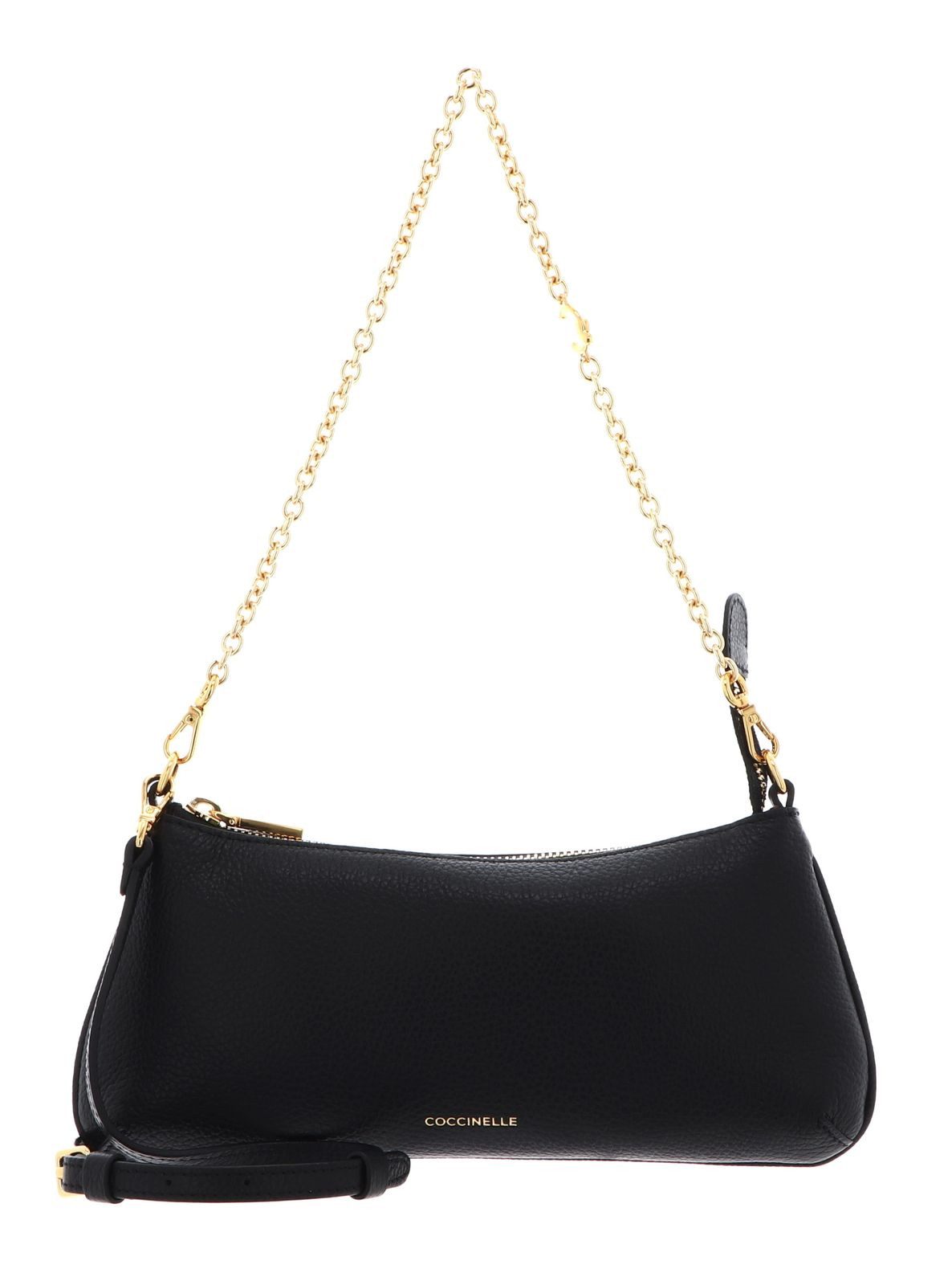 COCCINELLE Umhängetasche Chain Mini Bag Grained Leather, aus echtem Rindsleder