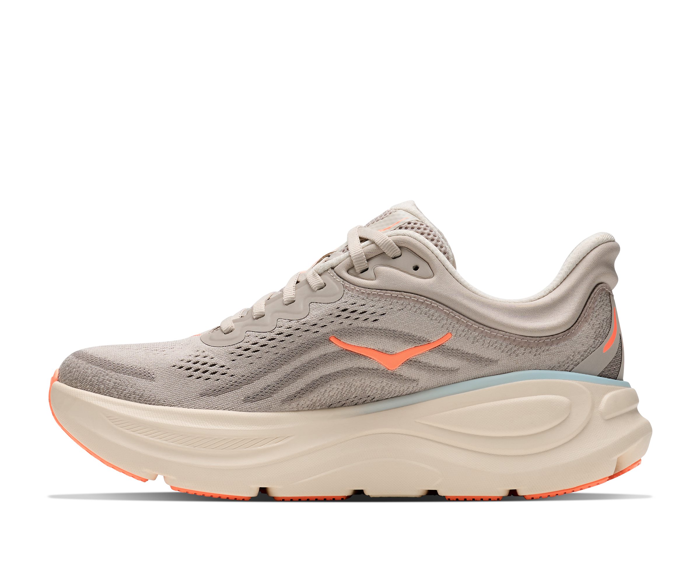 Hoka One One BONDI 9 Laufschuh atmungsaktives Mesh-Obermaterial, Laufsohle aus Gummi und EVA