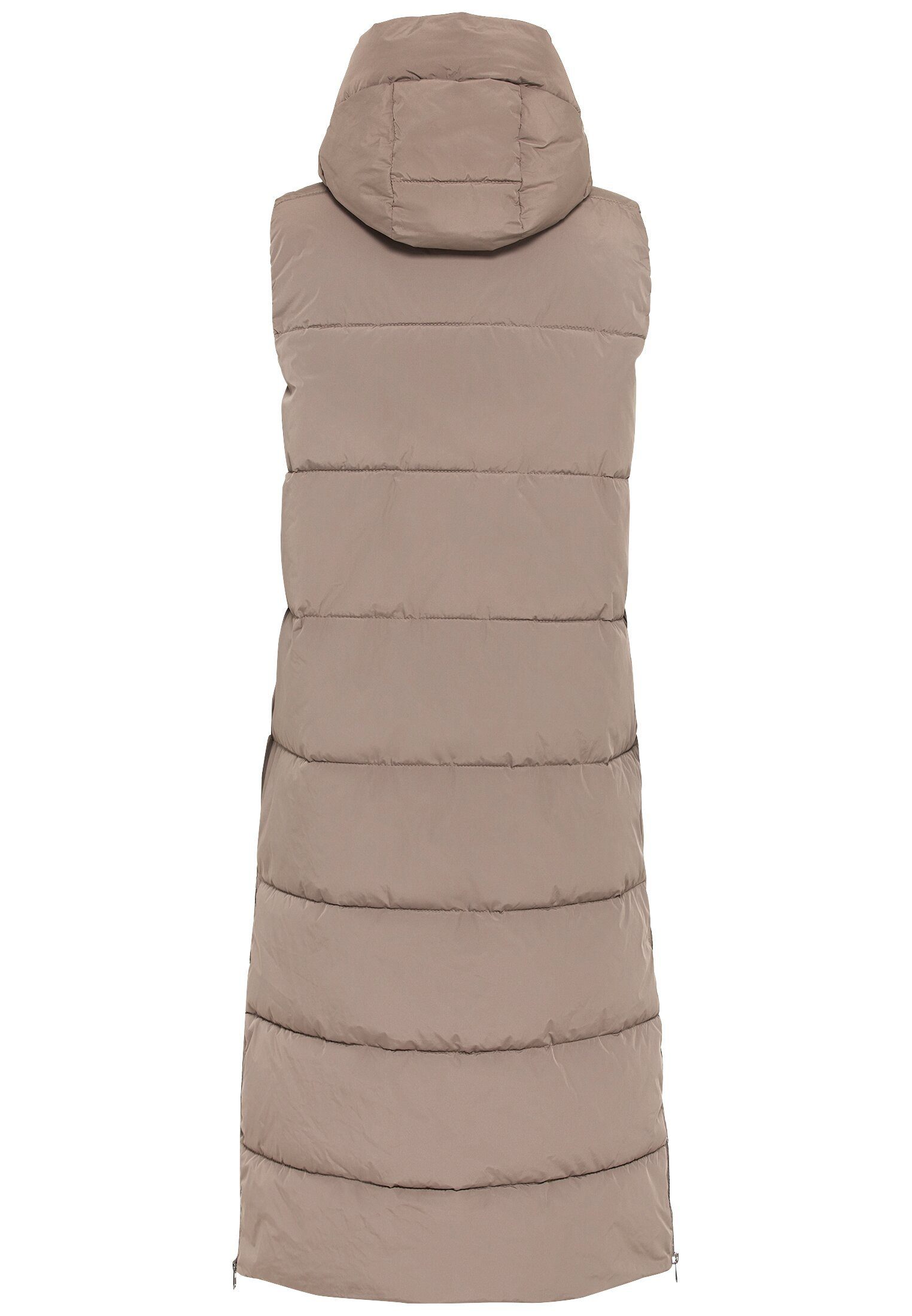 camel active Longweste Lange Steppweste aus recyceltem Polyester günstig online kaufen