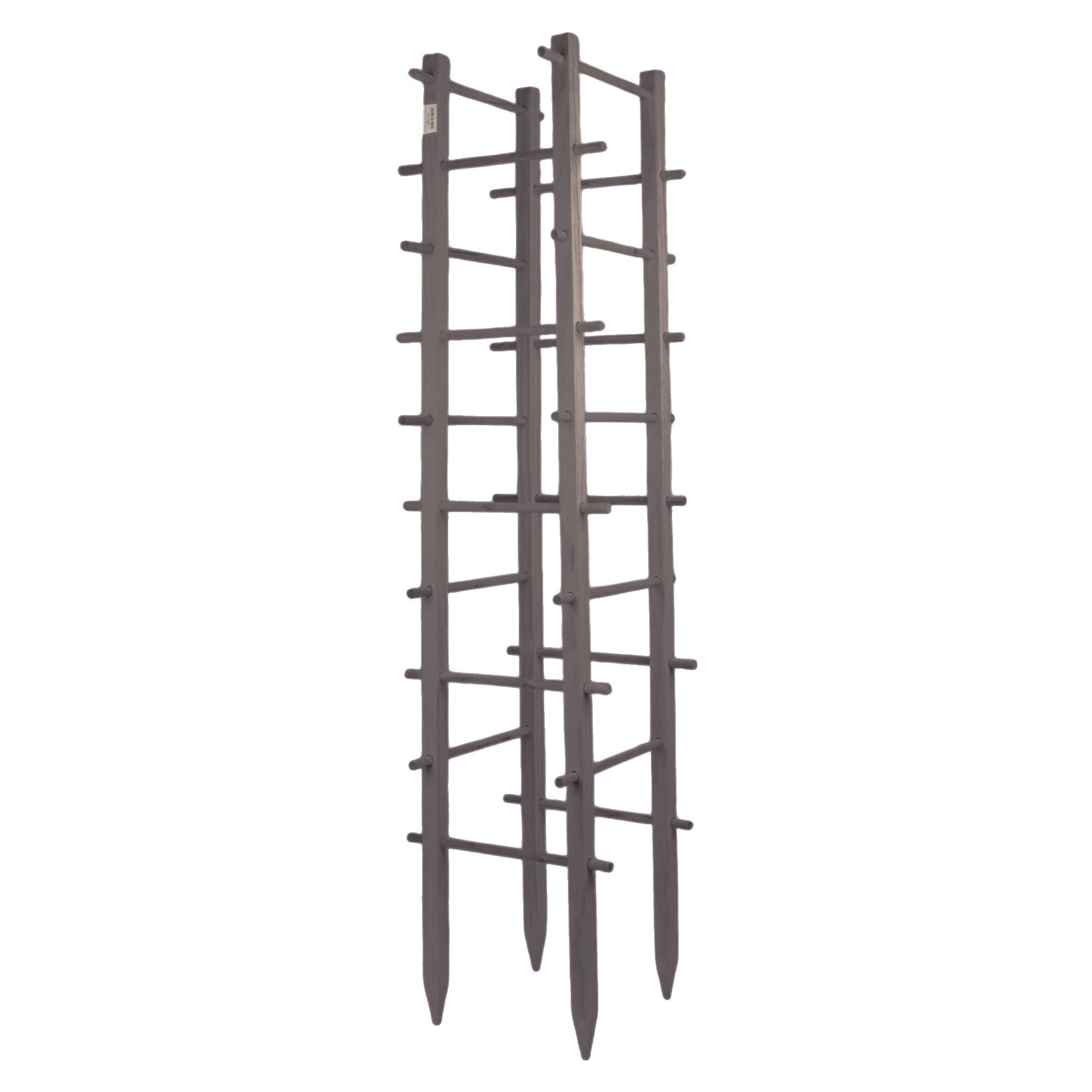 UNUS GARDEN Spalier Rankhilfe Turm, Wetterfeste Pflanzenstütze, 150cm, grau, für Kletterpflanzen, für Garten und Gewächshaus, einfache Montage