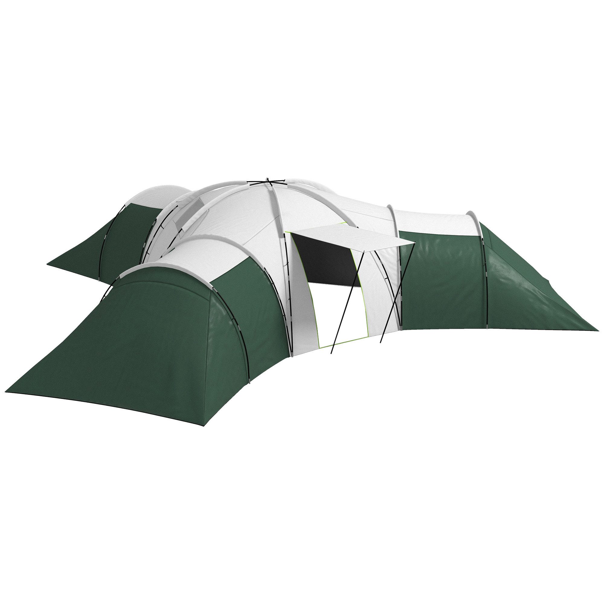 Outsunny Tunnelzelt 2000mm Wasserabweisend Oxford, Personen: günstig online kaufen