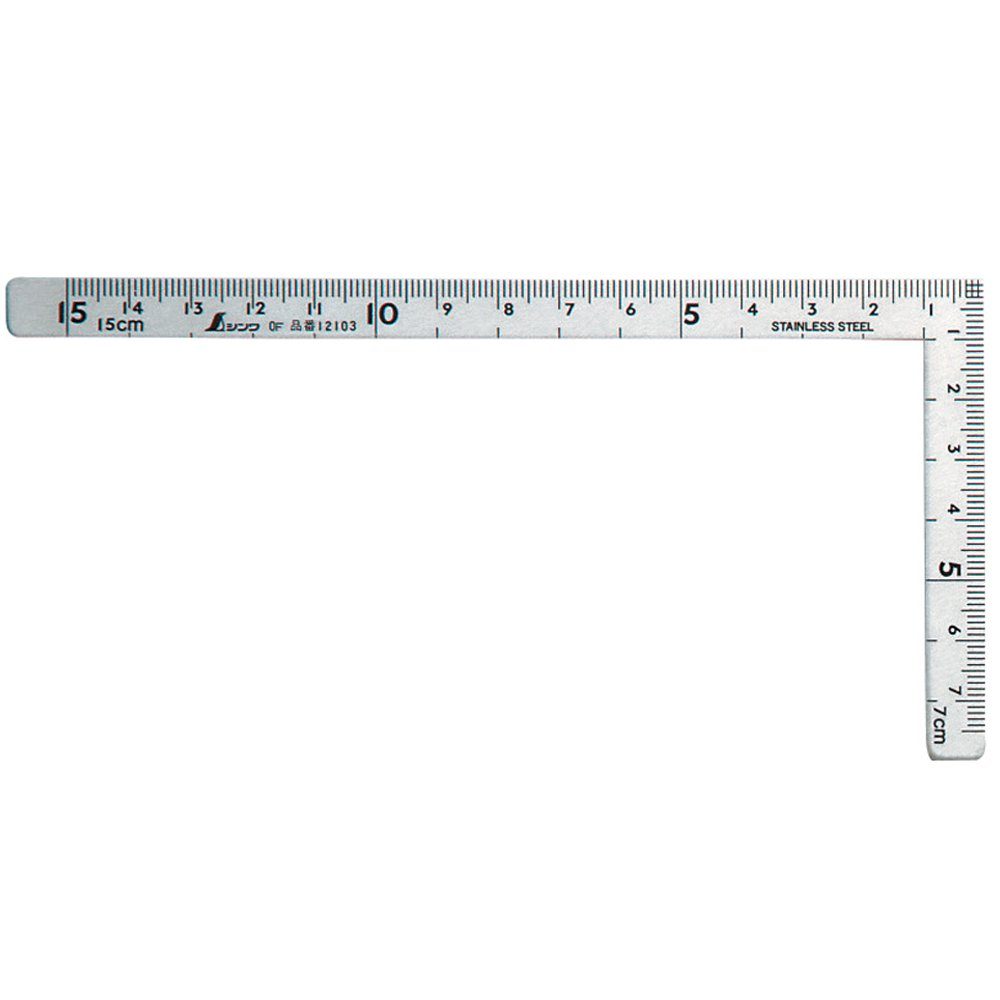 FAMEX Zimmermannswinkel 12506 Shinwa Messwinkel, (150x75mm, 1-St), Winkelmesser, Made by Shinwa