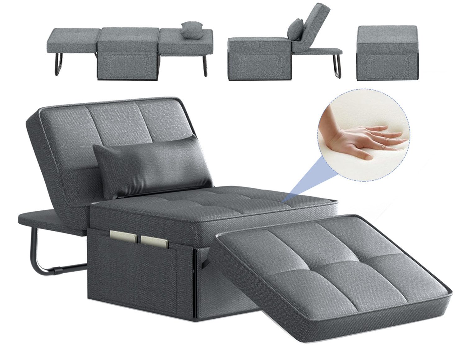 Mihtrov Schlafsofa 4-in-1 Sofa mit Schlaffunktion, günstig online kaufen