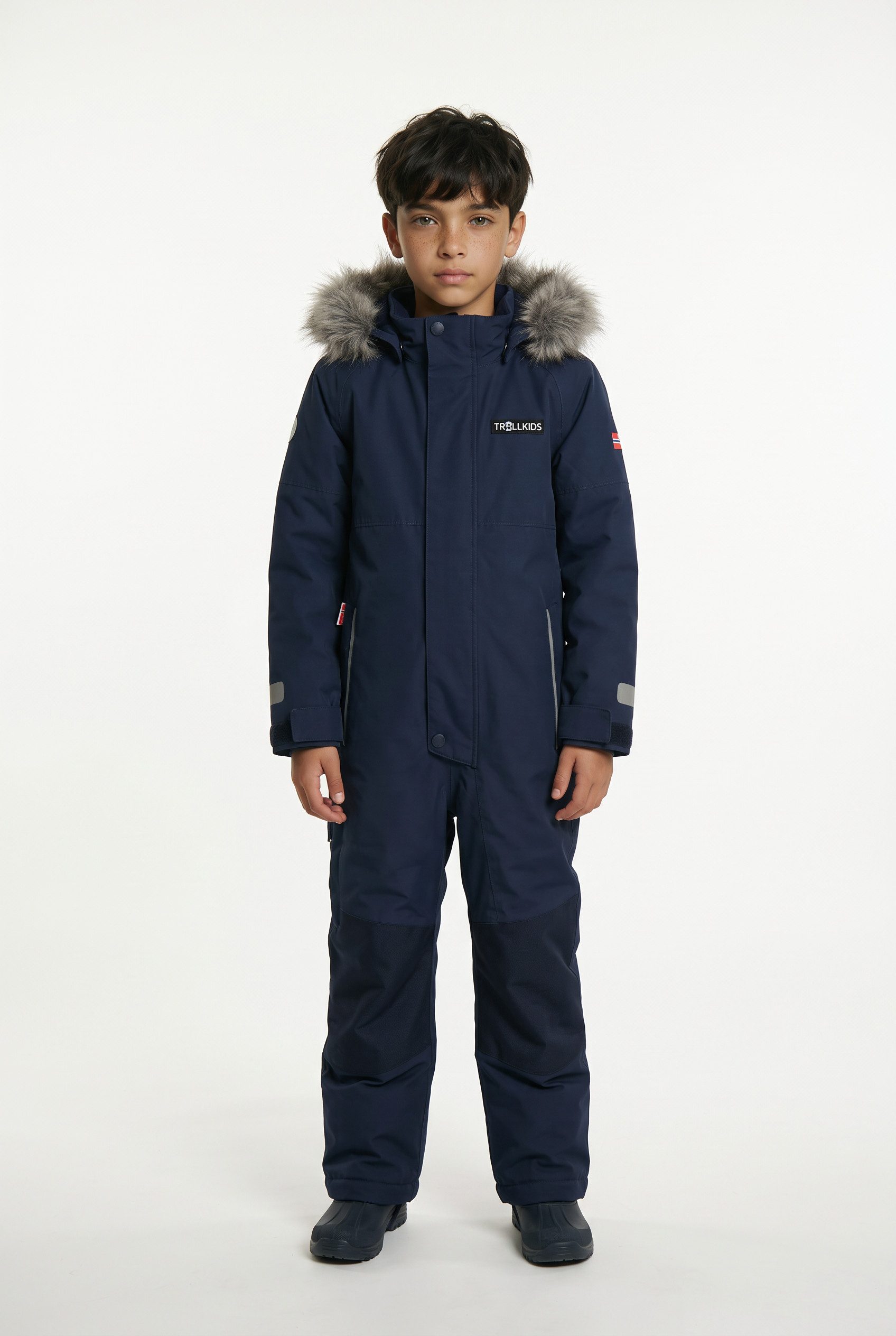 TROLLKIDS Schneeoverall KIDS KIRKENES SNOWSUIT sportlich, Schneeoverall, für Kinder, aus Polyester und Polyamid