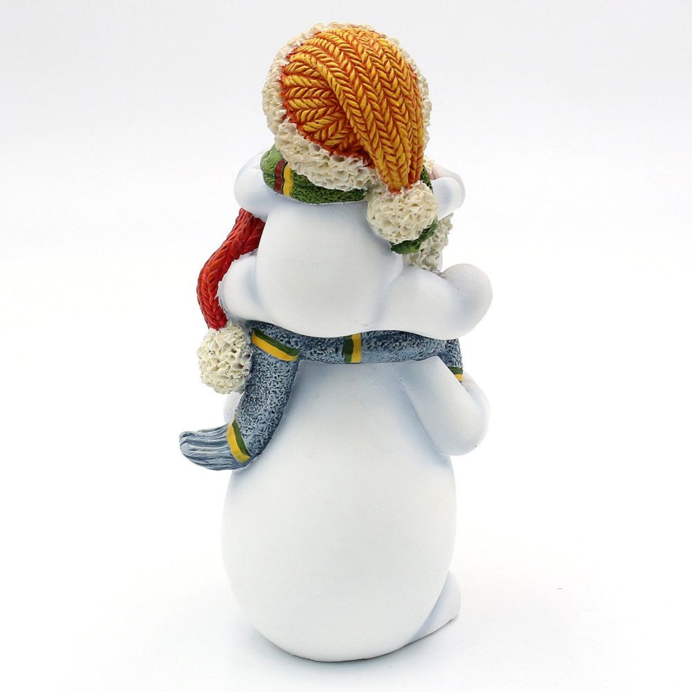 Dekohelden24 Dekofigur Schneekinder in verschiedenen Varianten, Detailreiche Schneemannfigur, liebevolle Szene