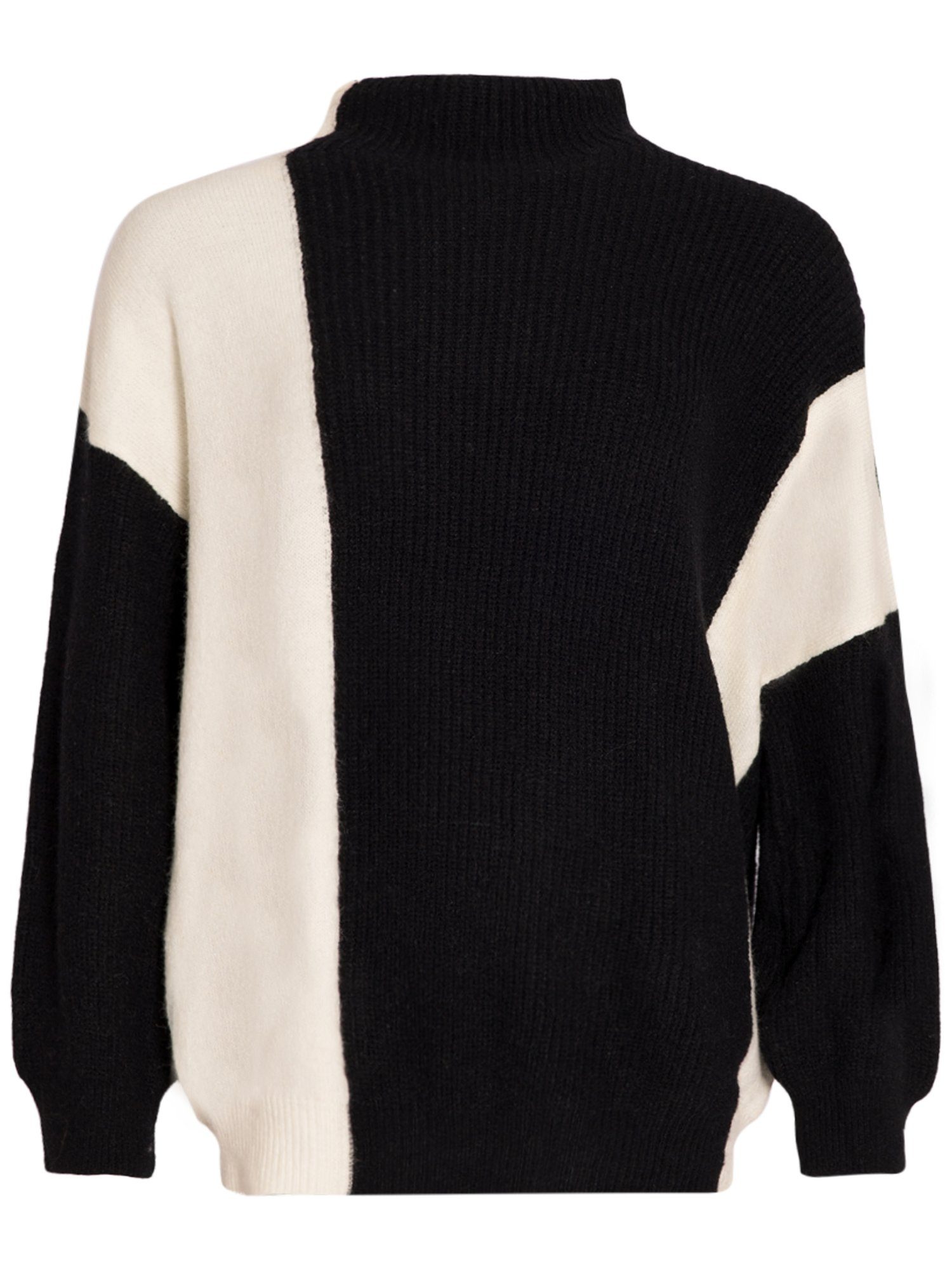 Damen Rollkragenpullover Oversize - Langer Strickpullover Für Herbst Und Winter