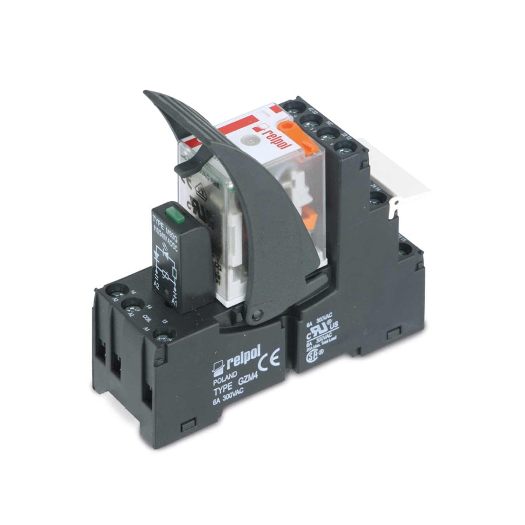 Relpol Relais-Modul RELPOL Relaisbaustein GZM4, 230 V~