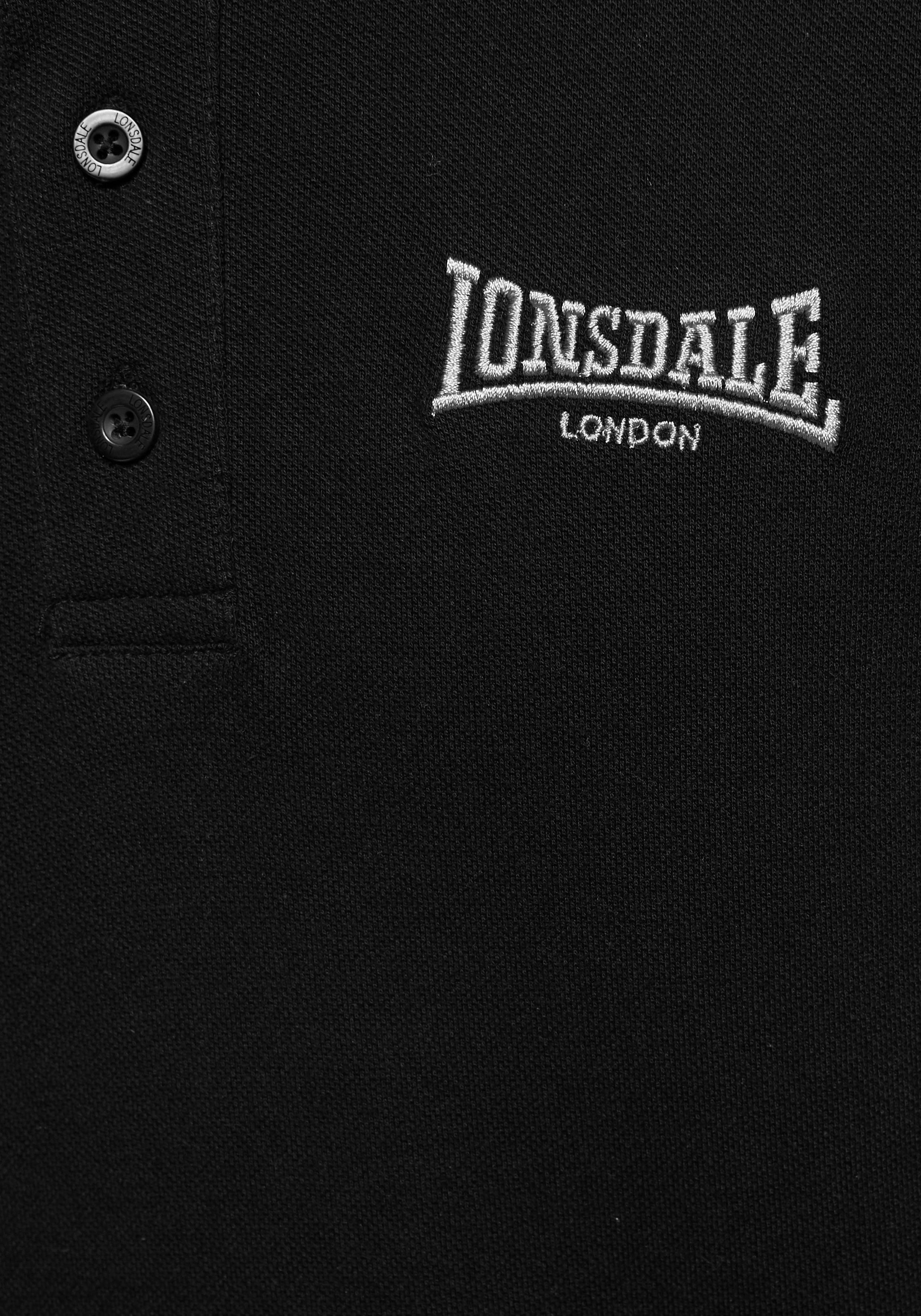 Logostickerei CAUSTON Mit Poloshirt Lonsdale