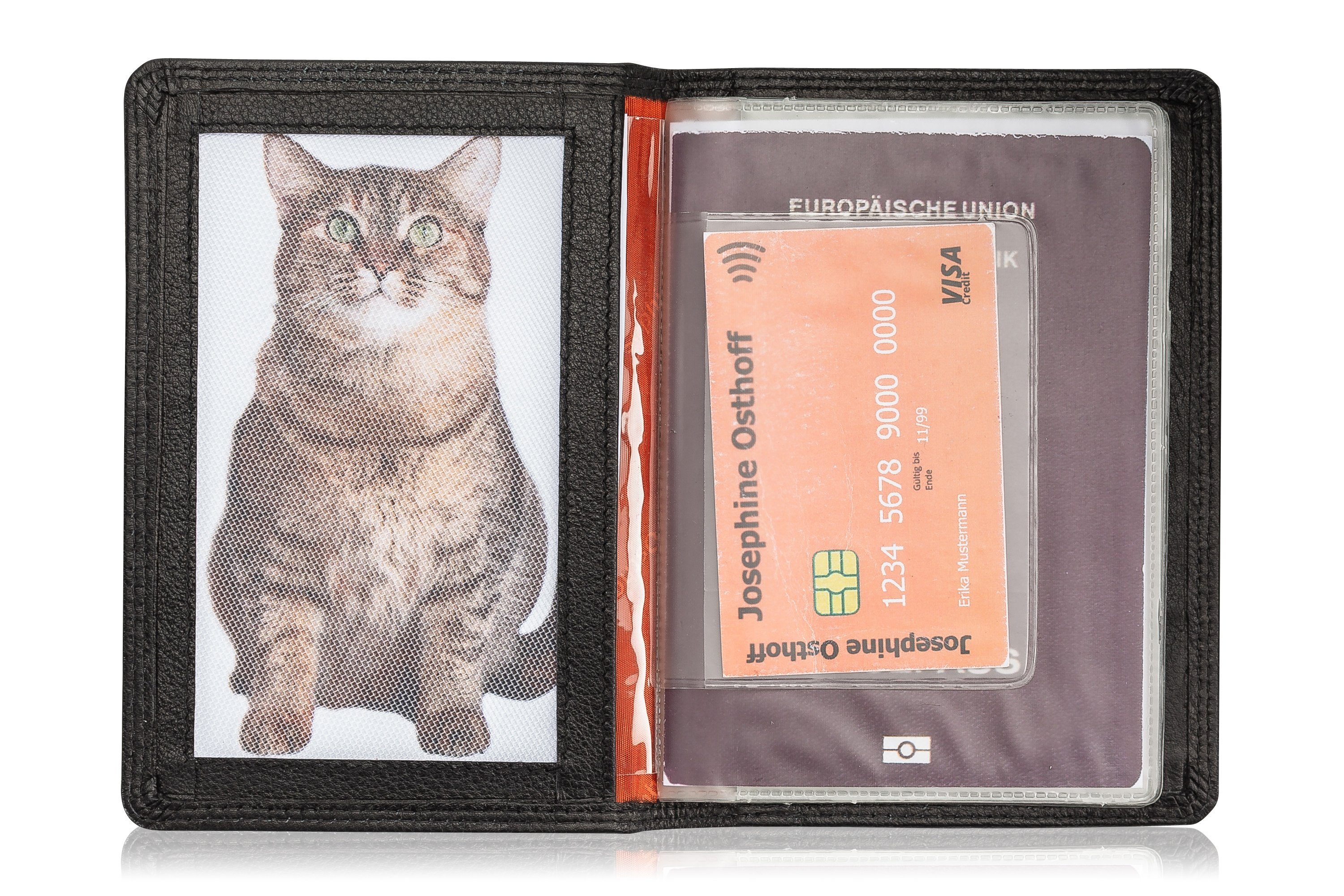 Josephine Osthoff Brieftasche Passport Ausweishülle schwarz
