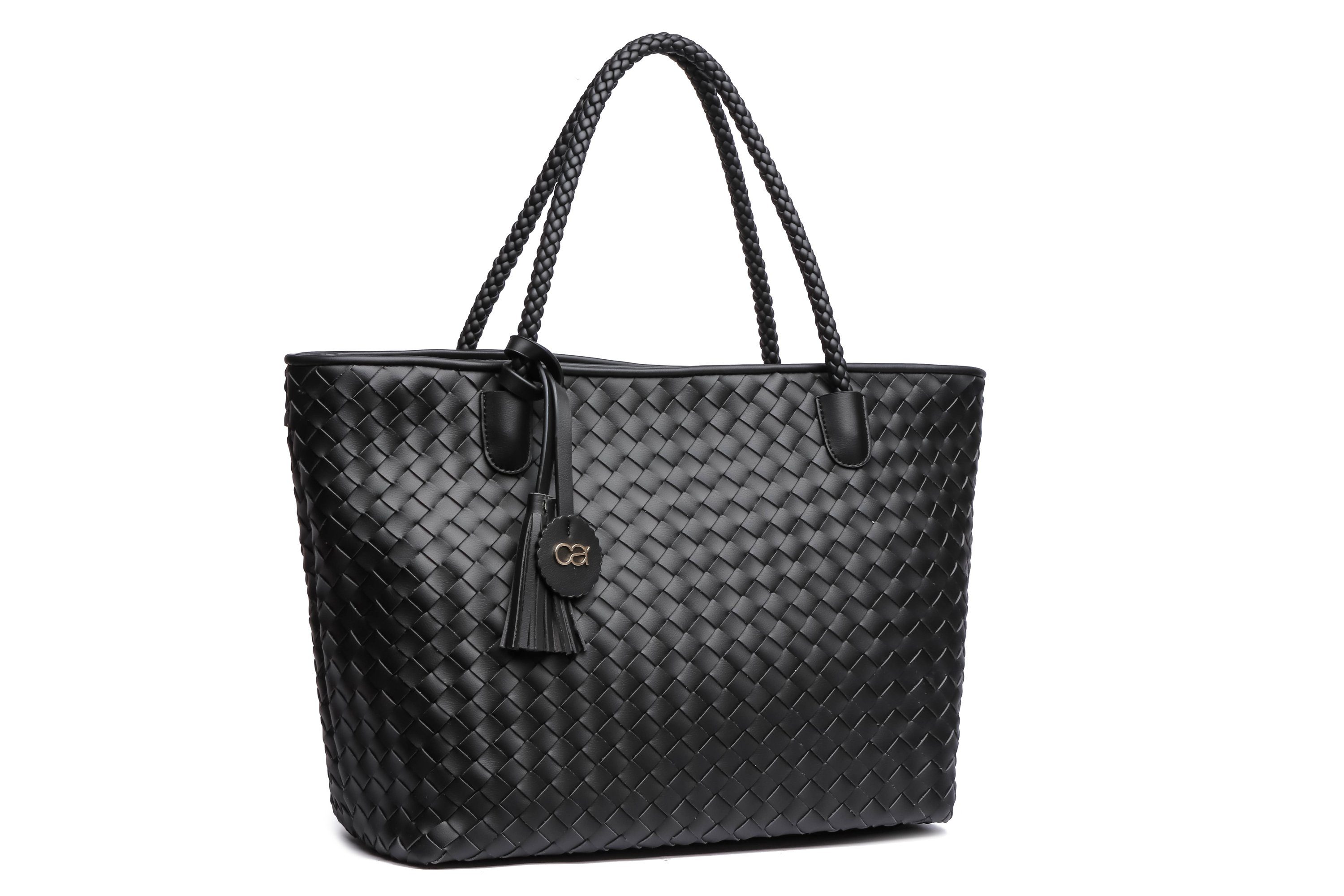 COLLEZIONE ALESSANDRO Schultertasche Paris, Flechttasche im XL-Format