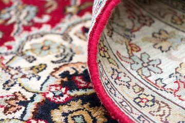 Teppich Kaschmir Seide Teppich handgeknüpft rot, morgenland, rechteckig, Höhe: 5 mm