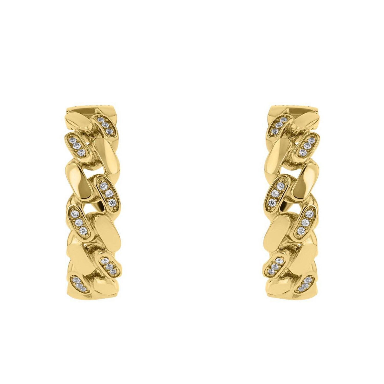 JOOP! Paar Creolen Schmuck, Geschenk, mit Zirkonia (synth)