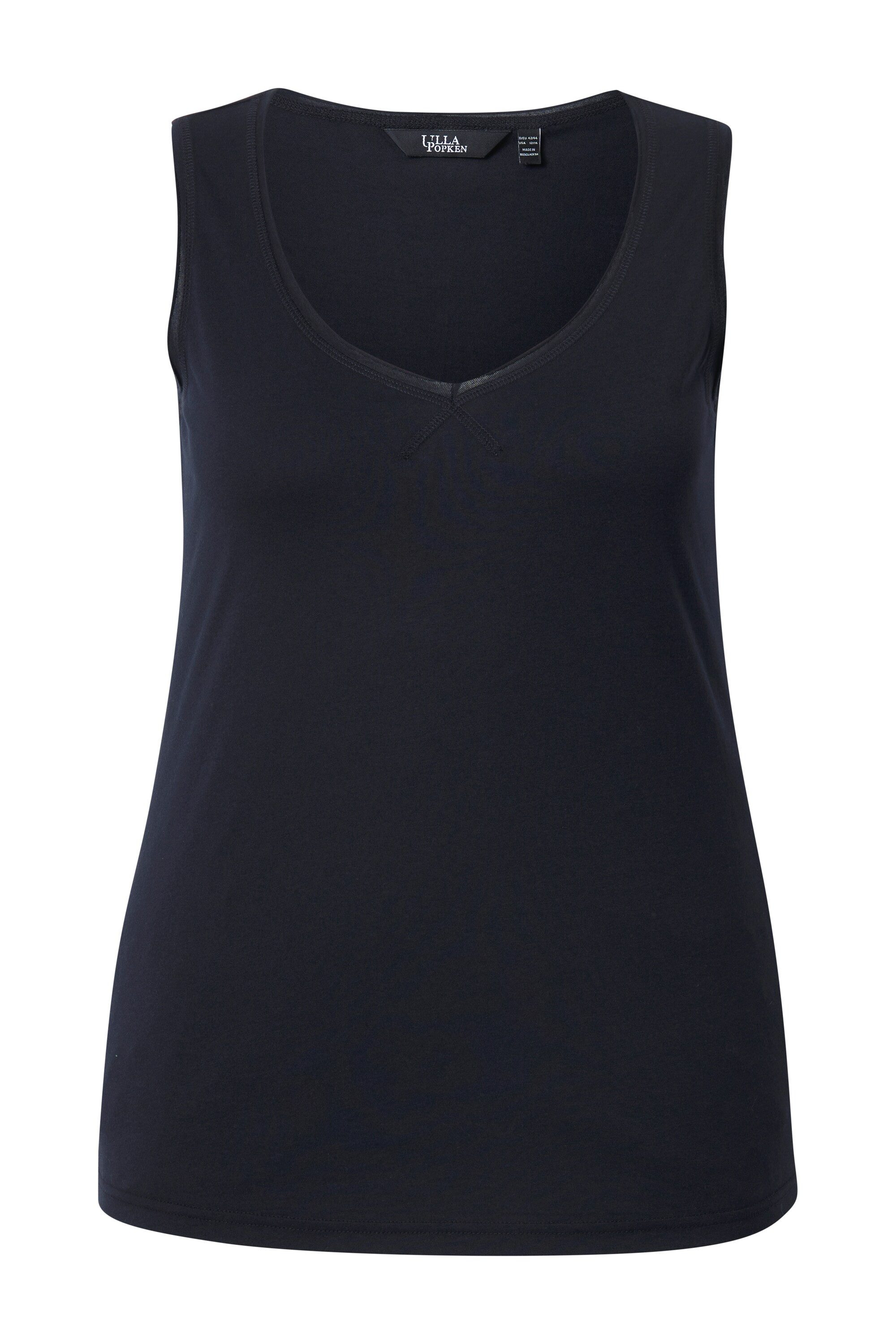 Ulla Popken Longtop Top Modalmix Herzausschnitt günstig online kaufen