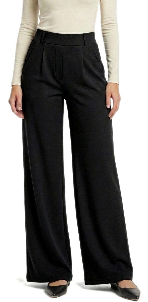 dy_mode Palazzohose Damen Anzughose Weites Bein unifarben Elegante Palazzoh günstig online kaufen